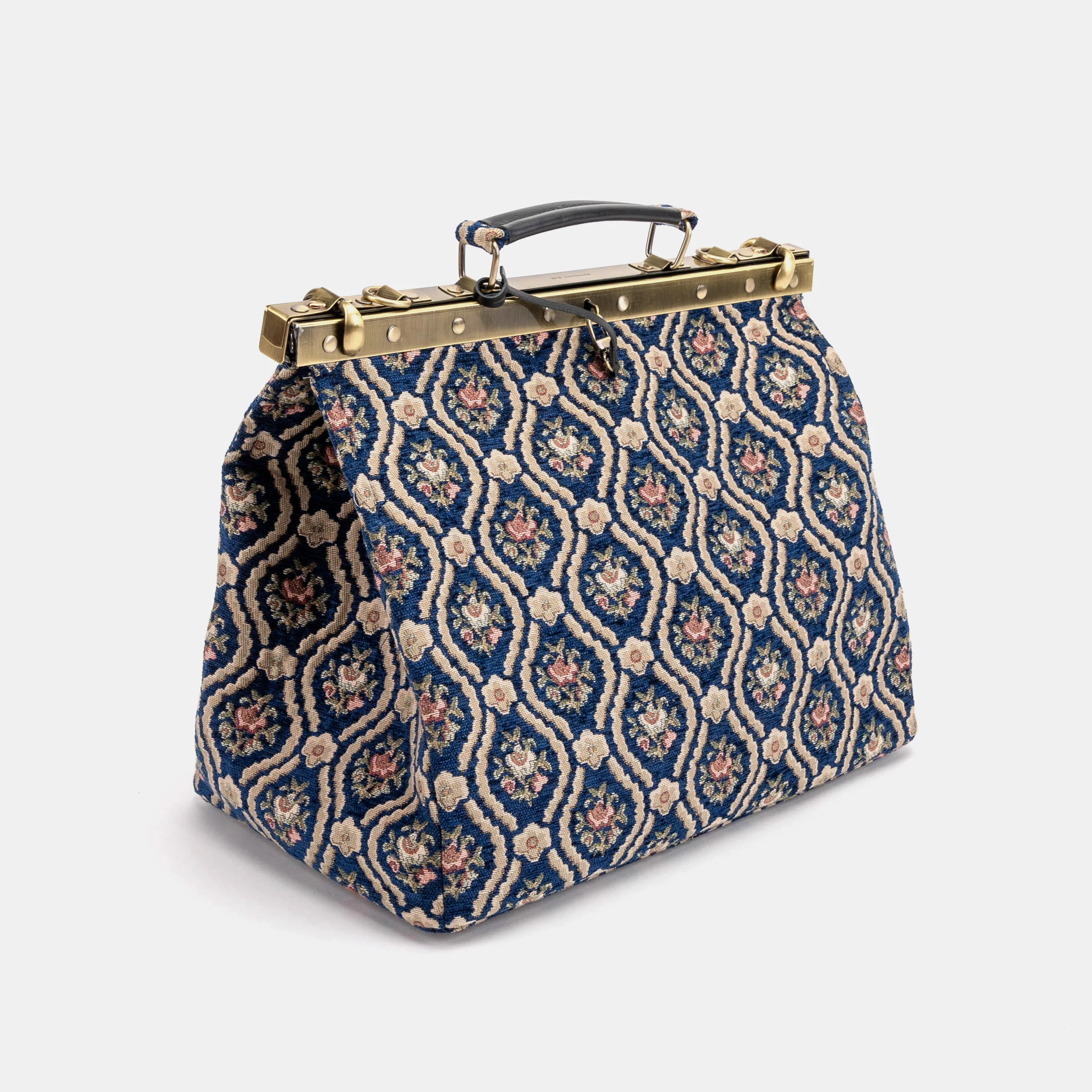 Traditional Blue Celine Carpet Gladstone Bag - Image 3