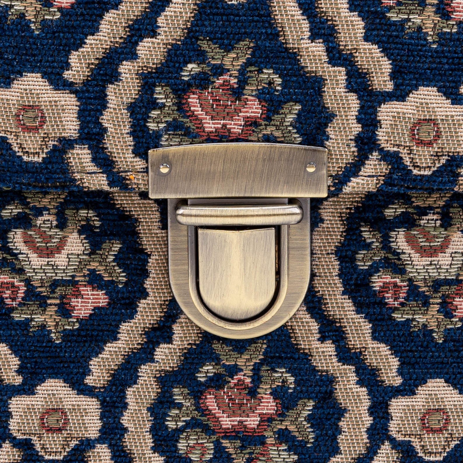 Traditional Blue Clara Medium Train Case Purse - Image 10