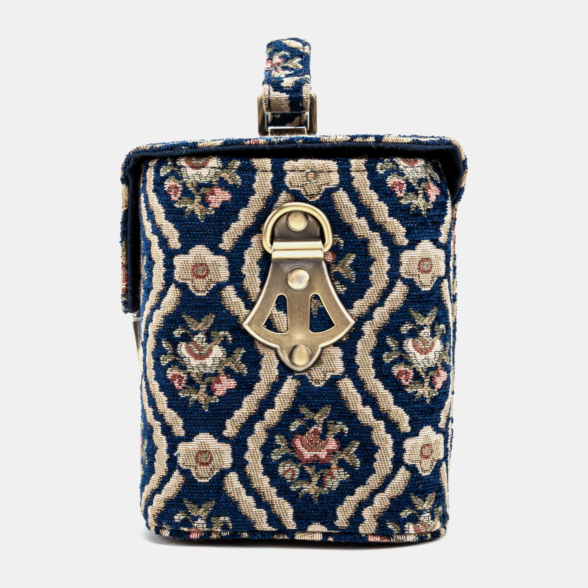 Traditional Blue Clara Medium Train Case Purse - Image 5