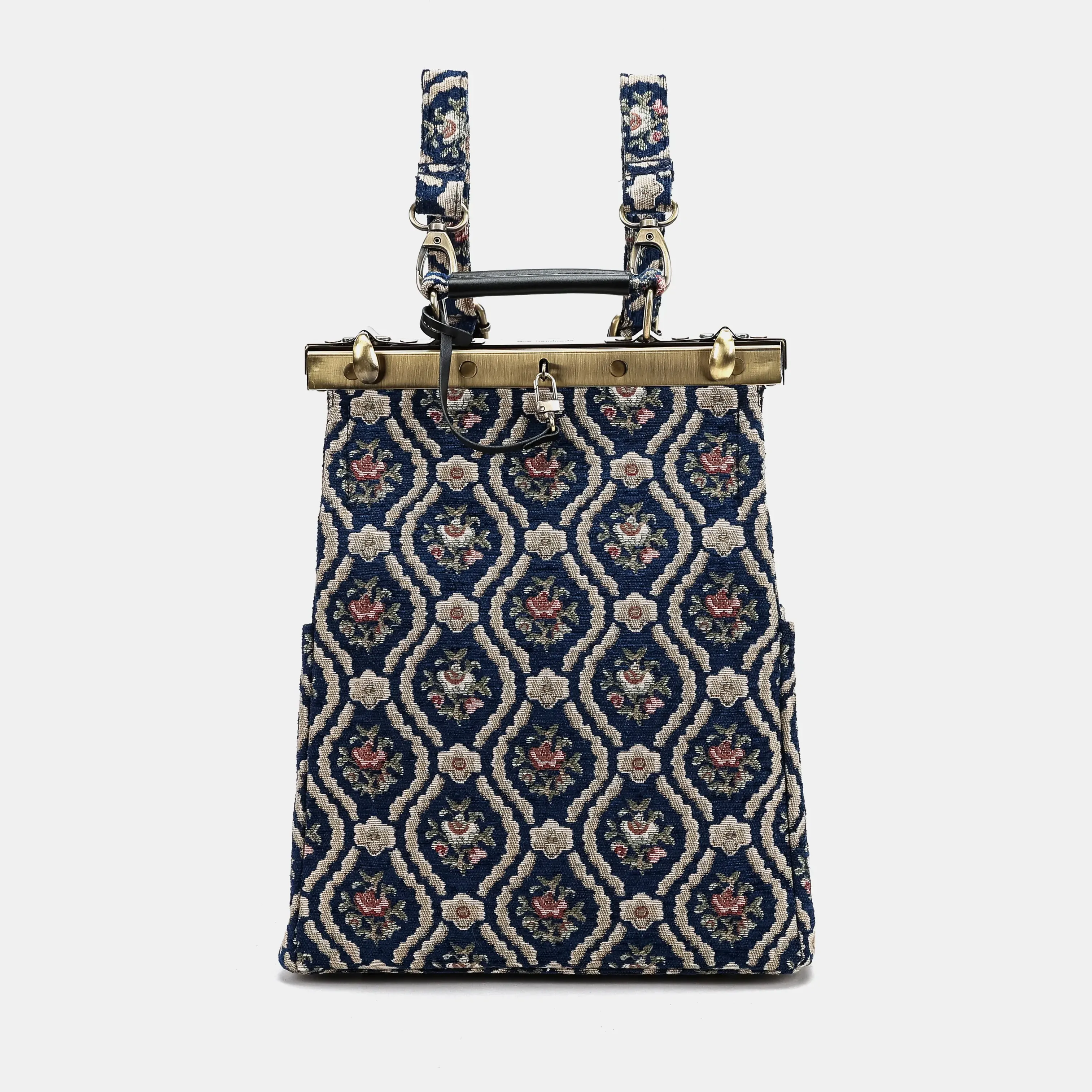 Traditional Blue Helena Carpet Backpack Gladstone Bag