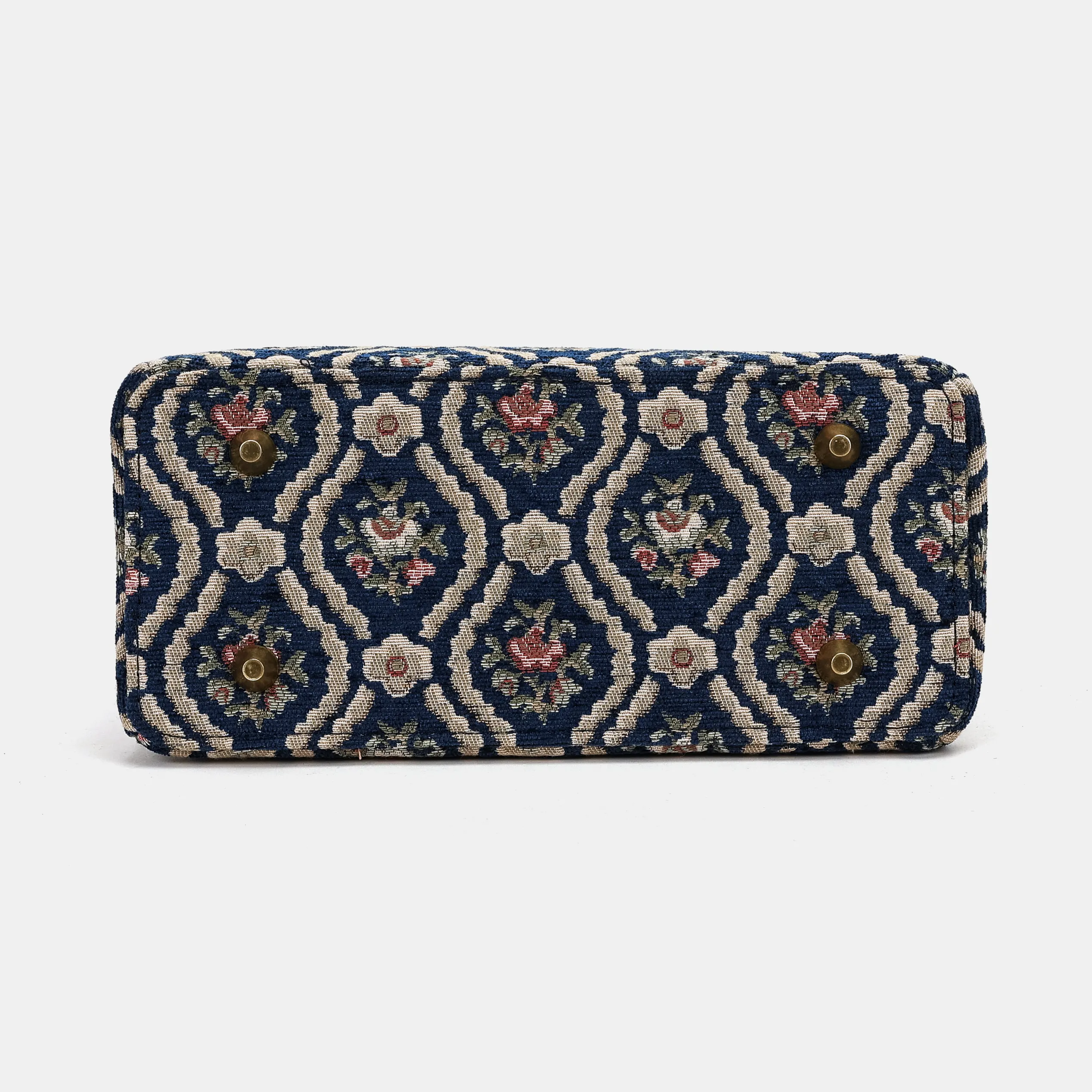Traditional Blue Helena Carpet Backpack Gladstone Bag - Image 10