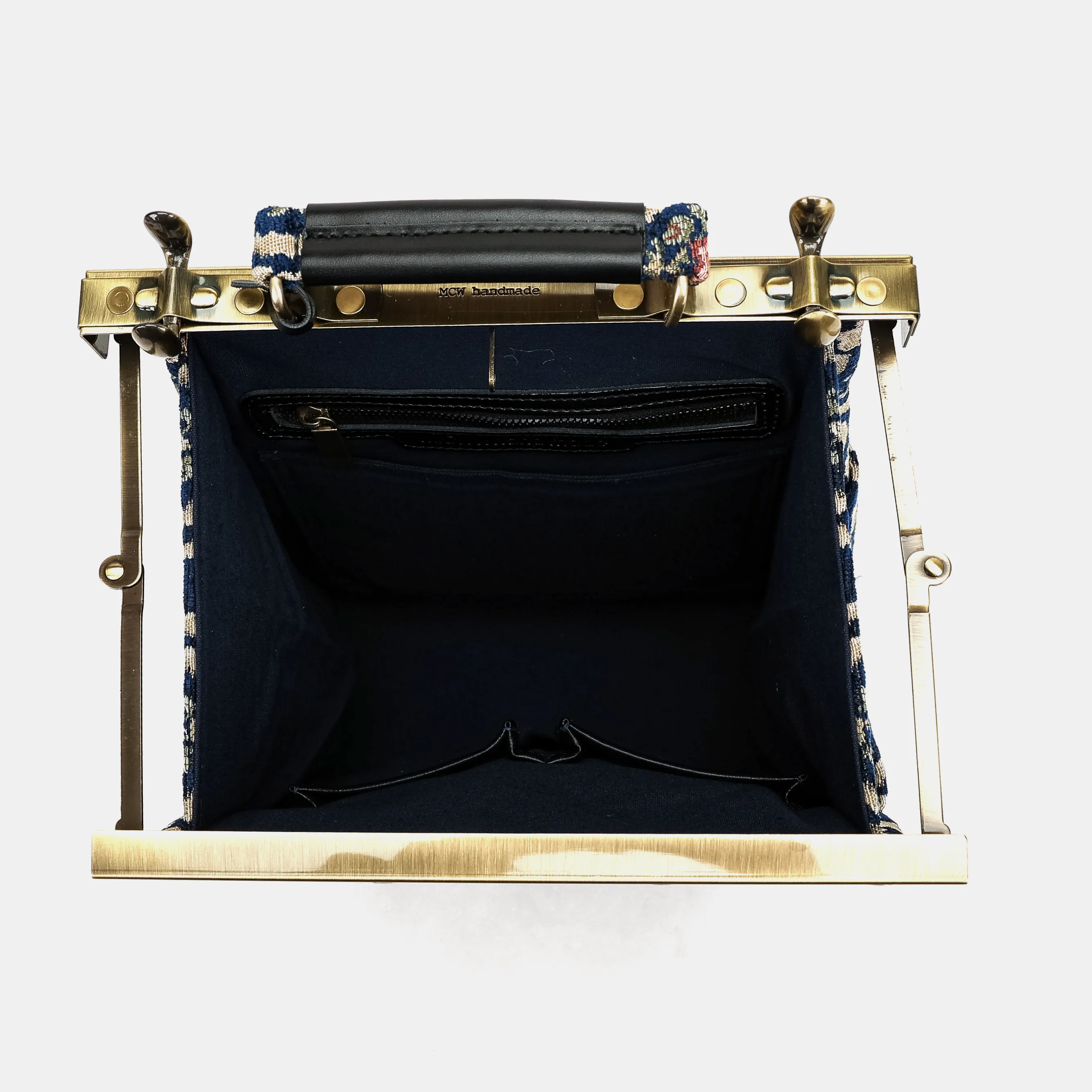 Traditional Blue Helena Carpet Backpack Gladstone Bag - Image 8