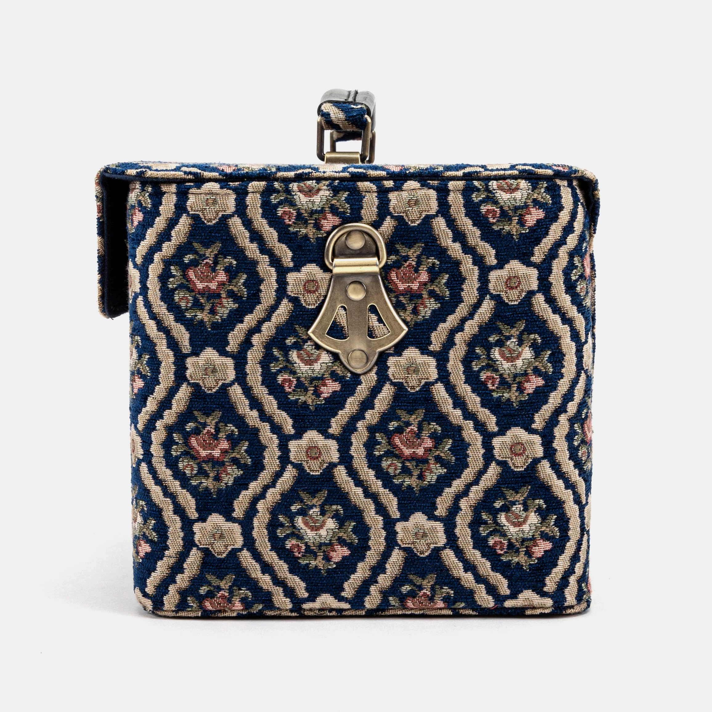 Traditional Blue Josephine Large Train Case - Image 6