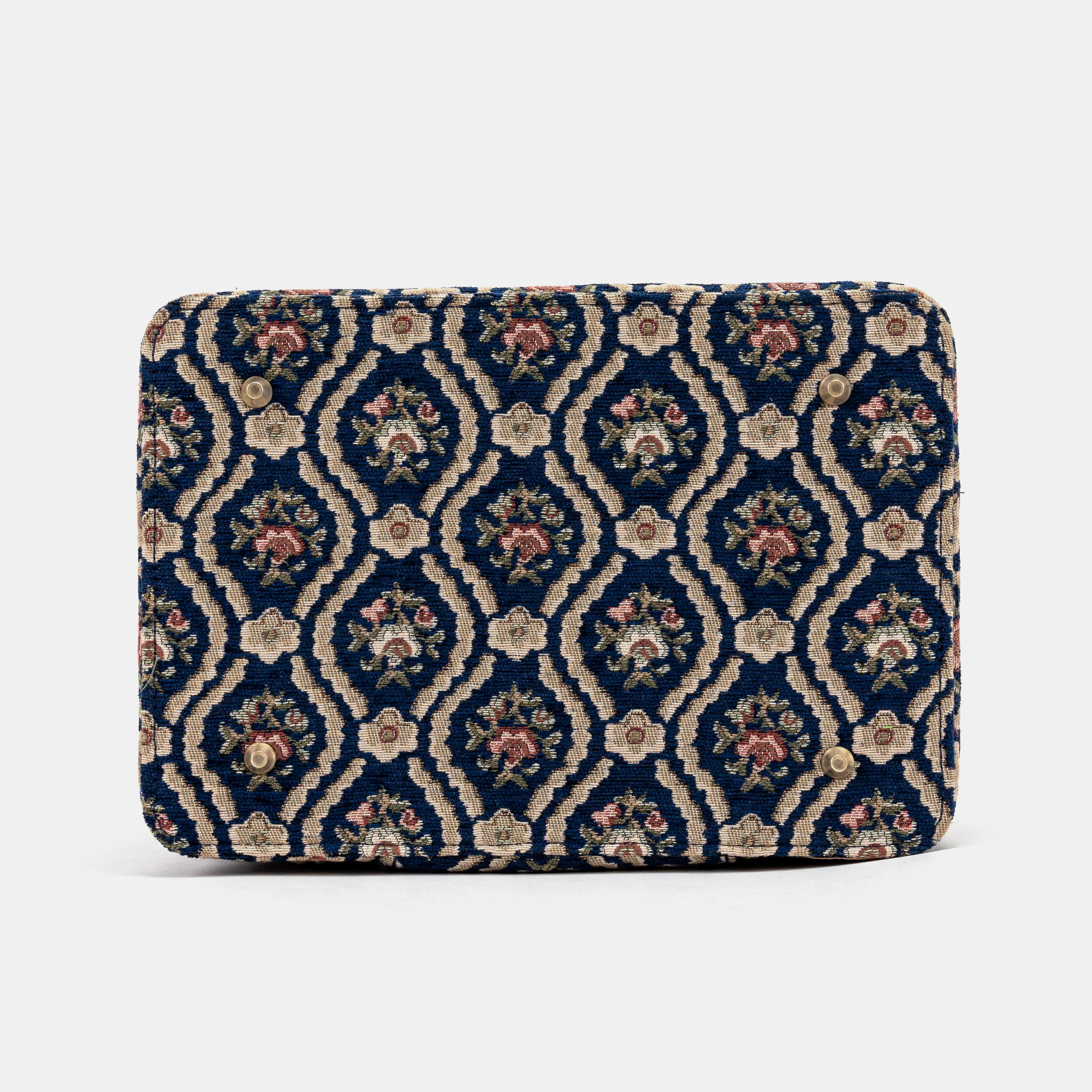 Traditional Blue Josephine Large Train Case - Image 8