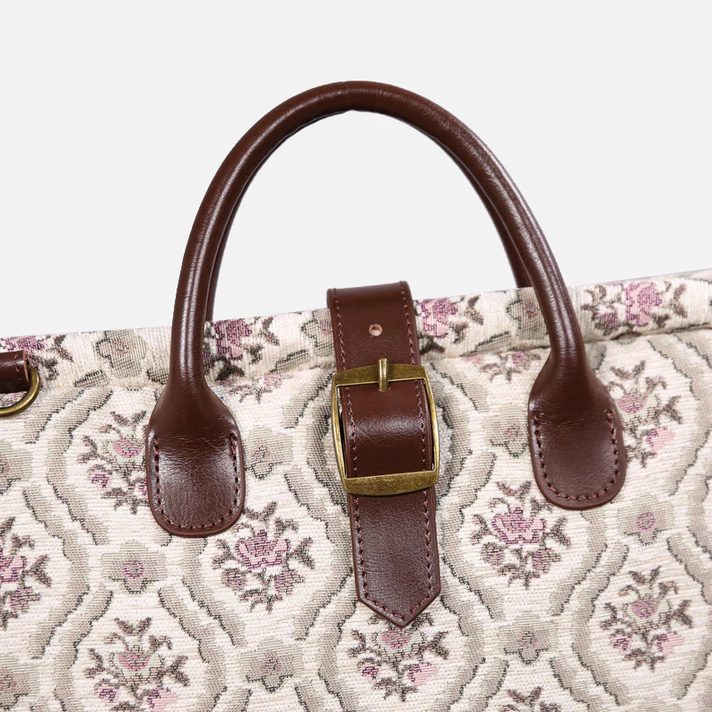 Traditional Cream Carpet Garment Bag - Image 10