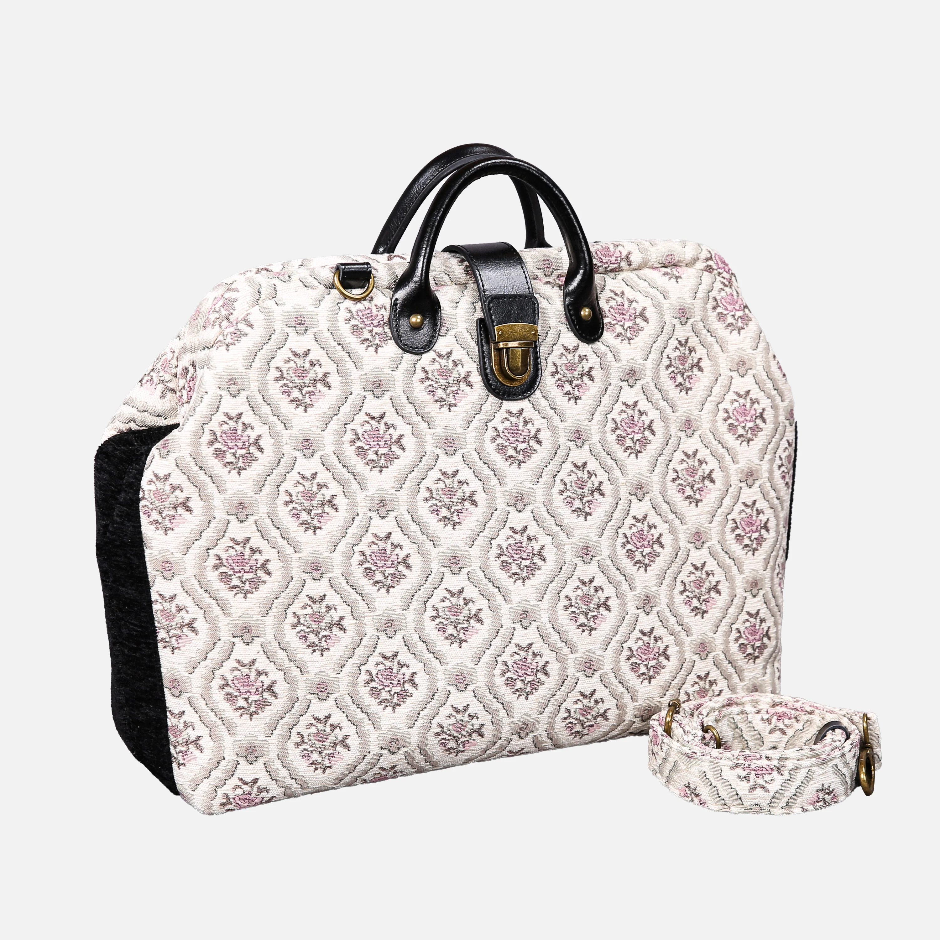 Traditional Cream Laptop Work Bag - Image 2