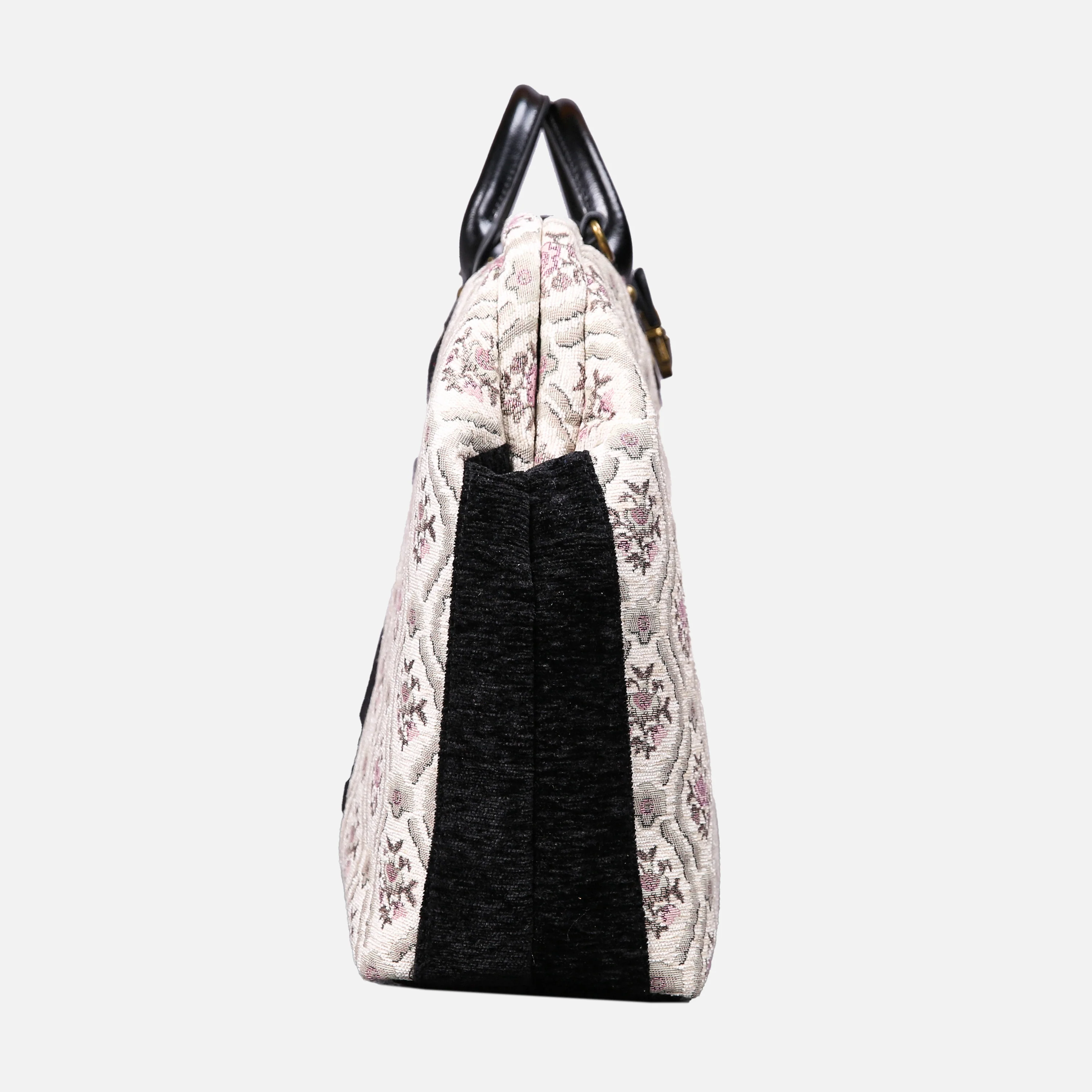 Traditional Cream Laptop Work Bag - Image 3