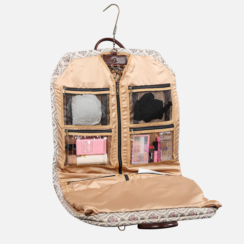 Traditional Cream Carpet Garment Bag - Image 4