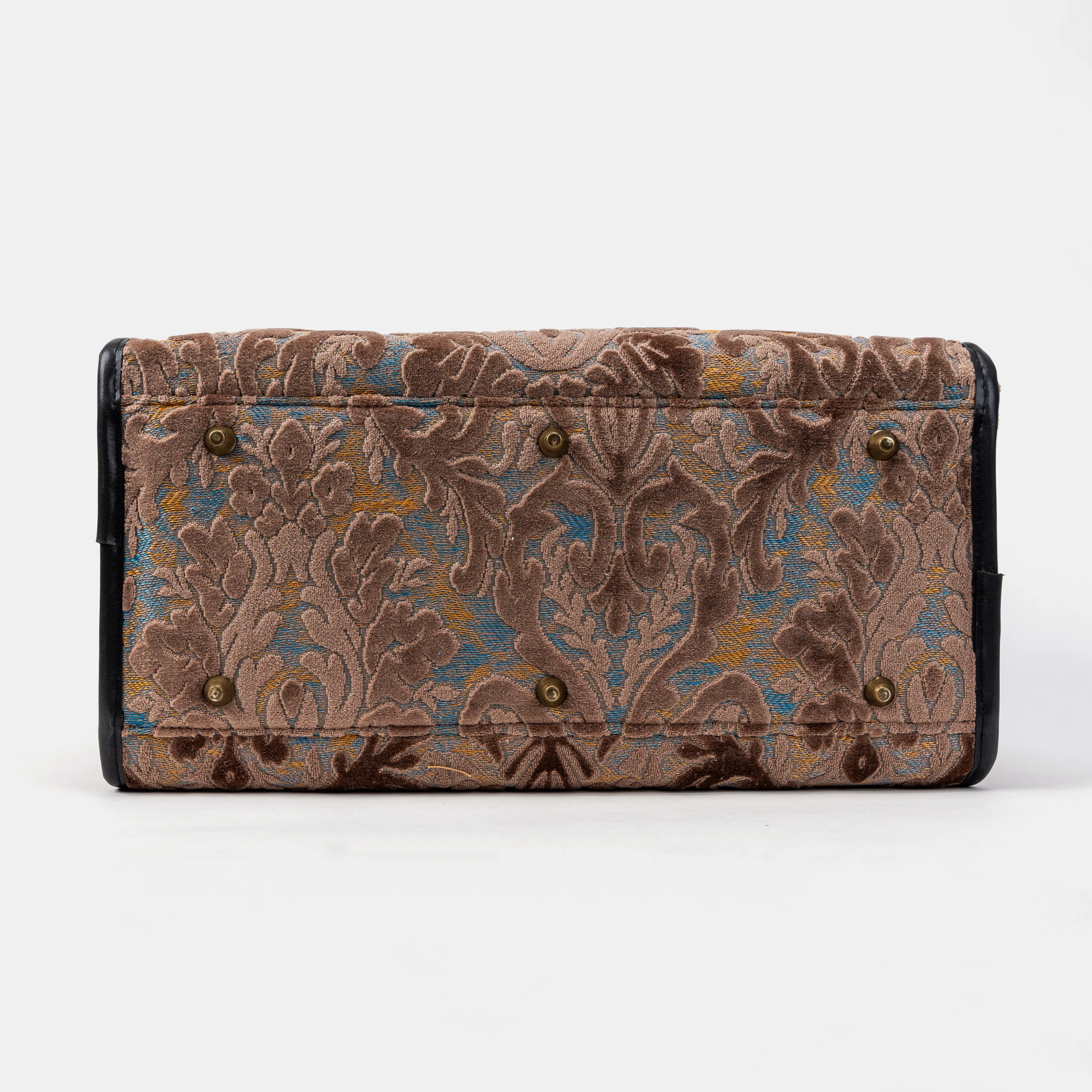 Travel Dog Carrier Bag  Burnout Velvet Camel - Image 10