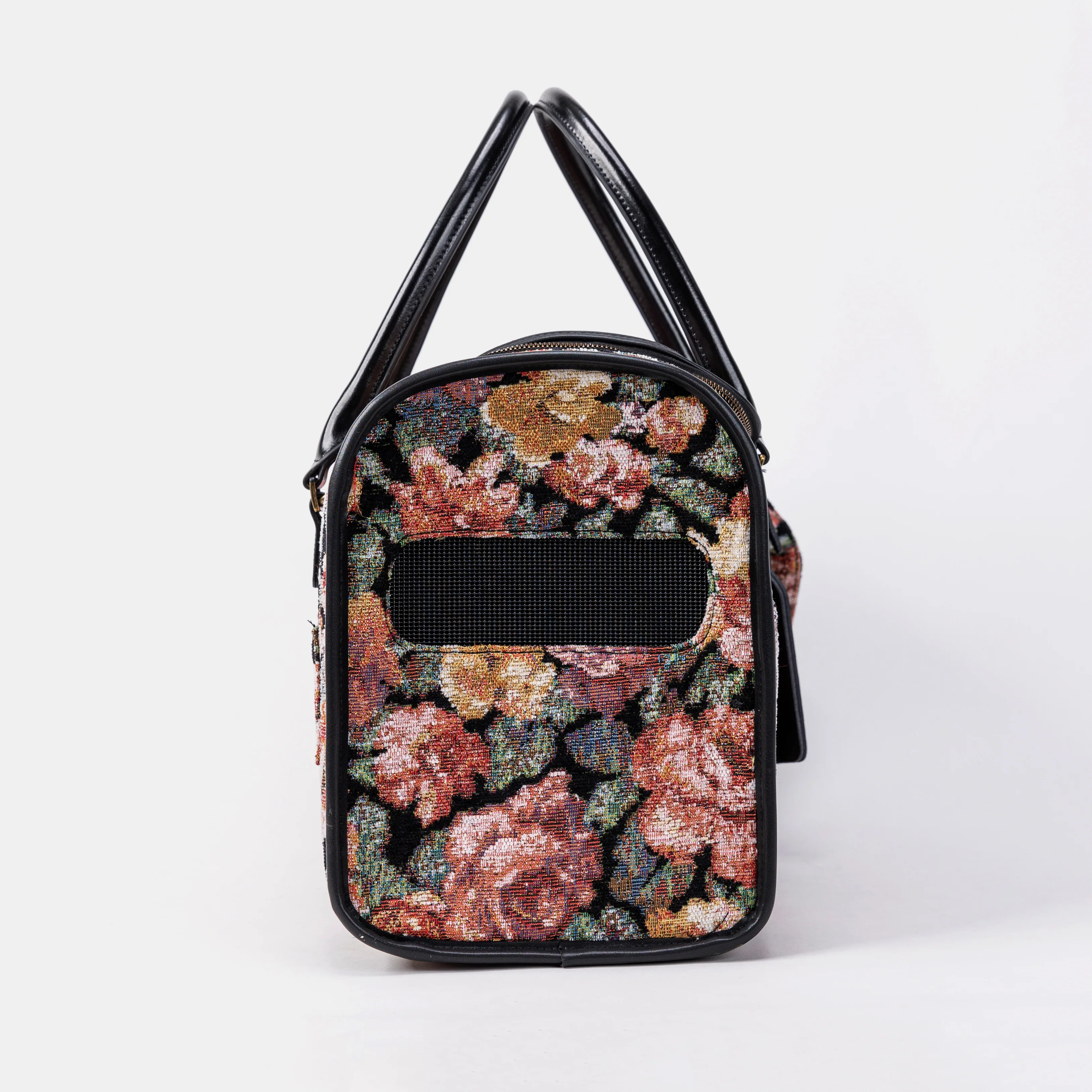 Travel Dog Carrier Bag Floral Rose - Image 5