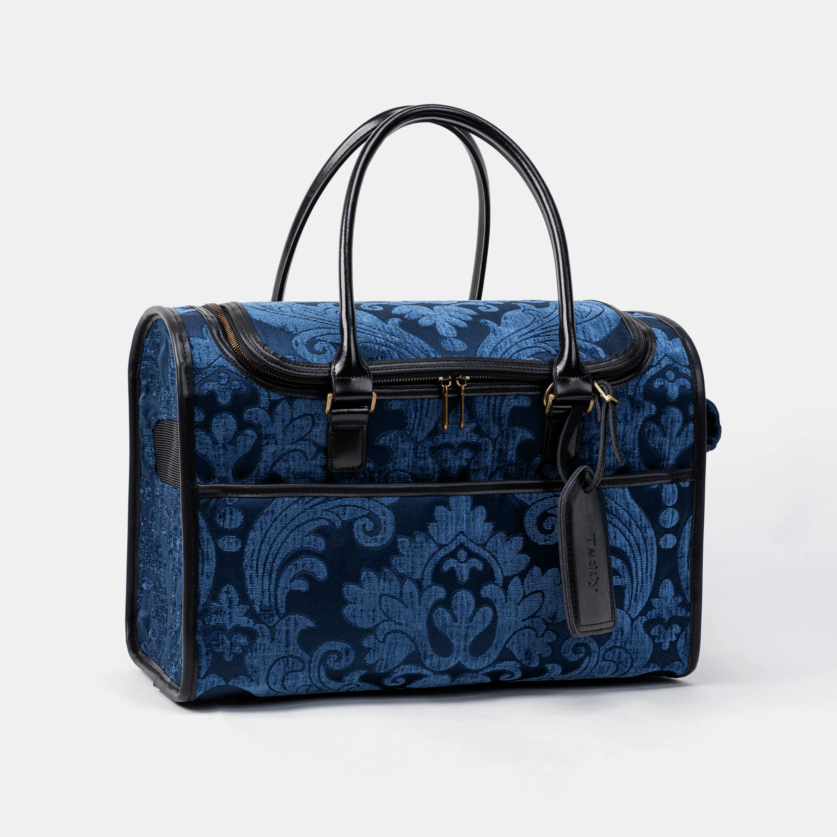 Travel Dog Carrier Bag Queen Royal Blue - Image 4