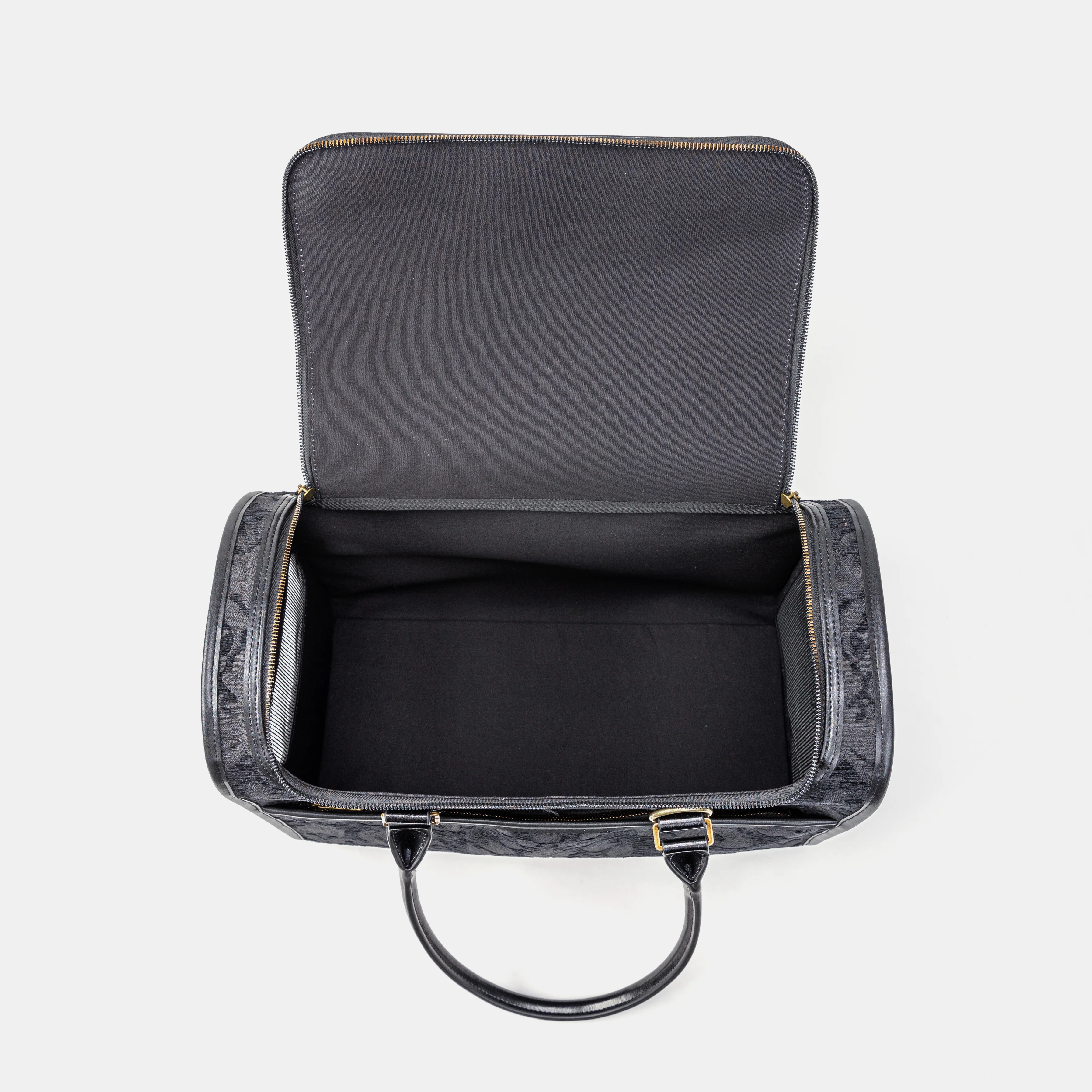Travel Dog Carrier Bag Victorian Blossom Black/Black - Image 10