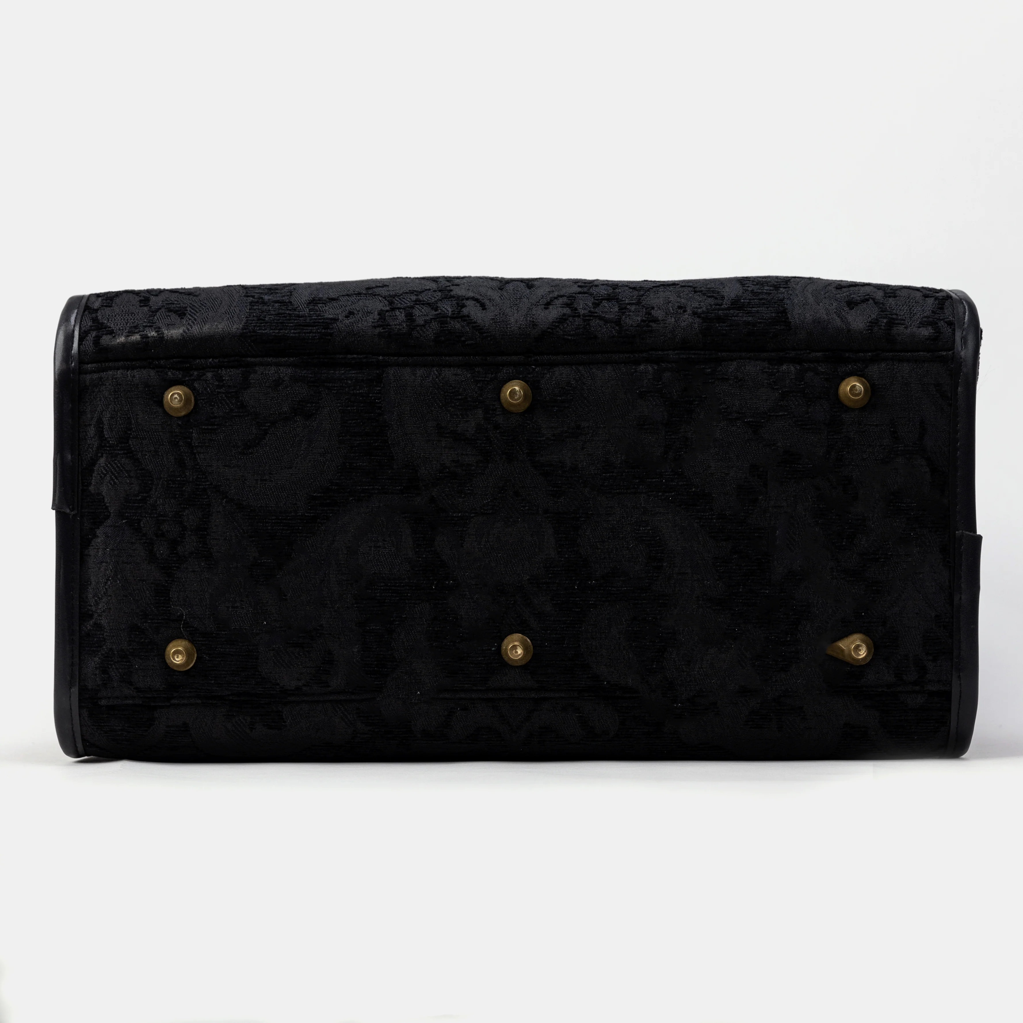 Travel Dog Carrier Bag Victorian Blossom Black/Black - Image 9