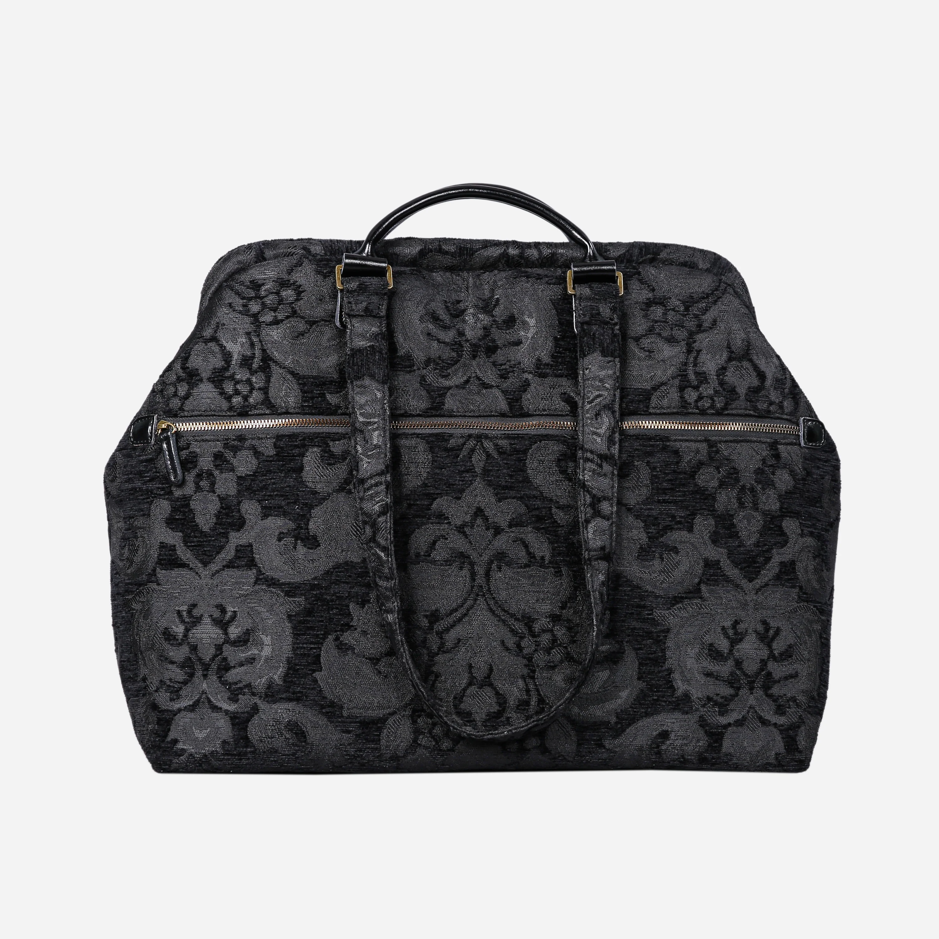 Victorian Blossom Black/Black Knitting Project Bag - Image 2