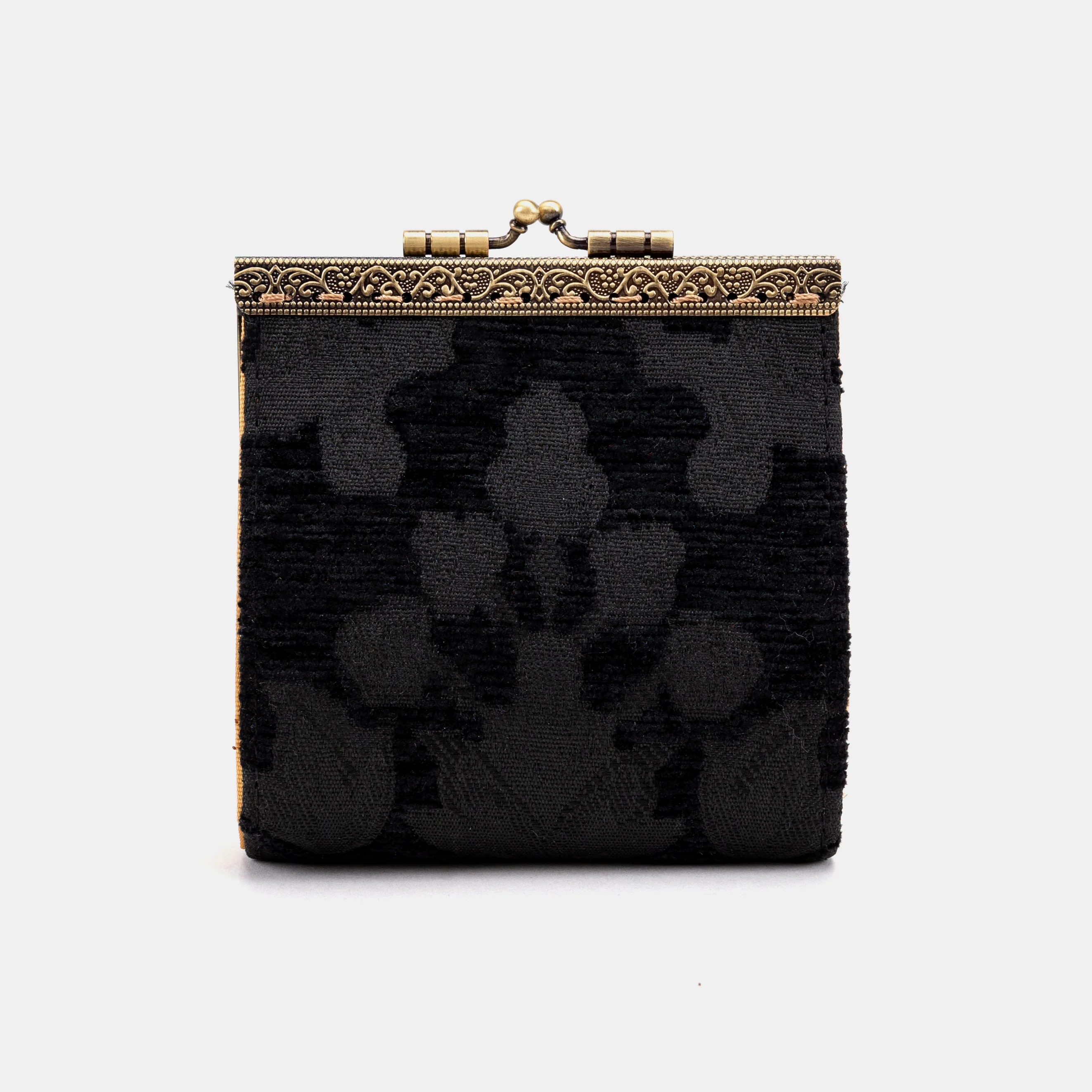 Victorian Blossom Black/Black Card Wallet - Image 3
