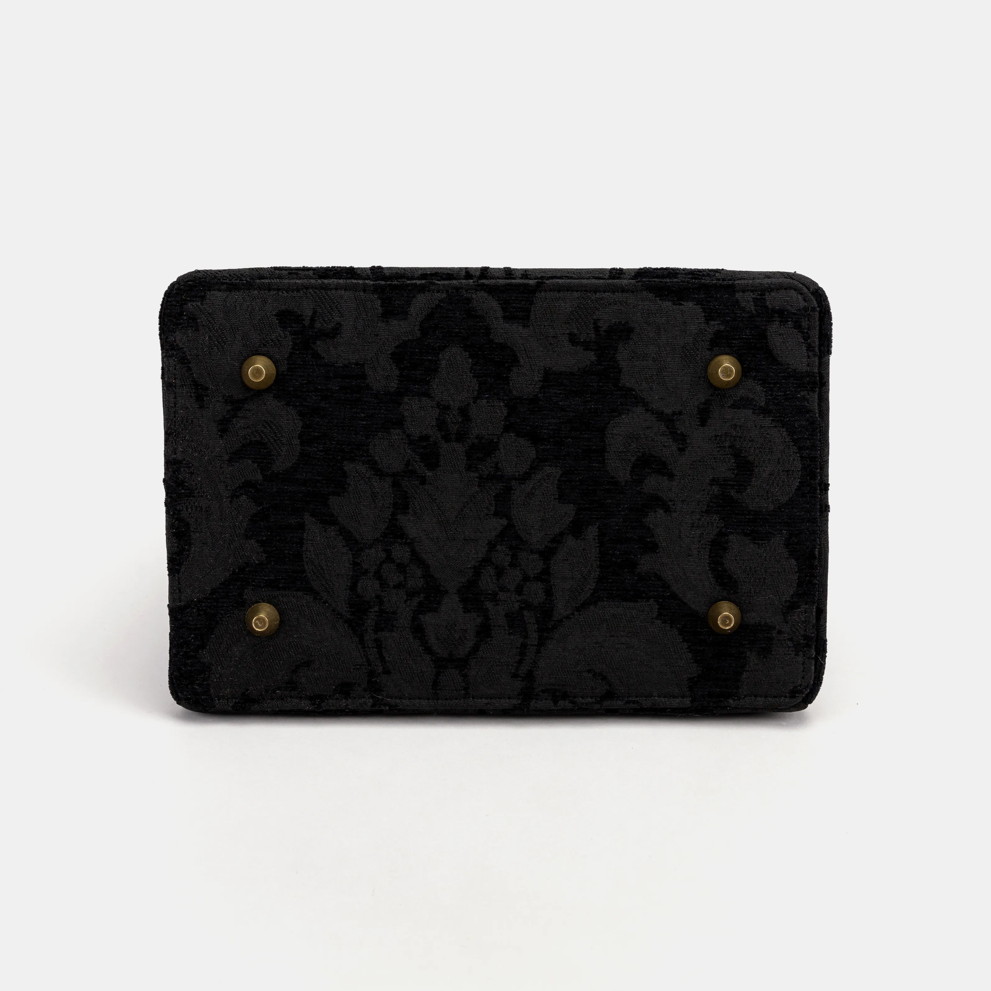 Victorian Blossom Black/Black Cecile Carpet Purse Gladstone Bag - Image 10