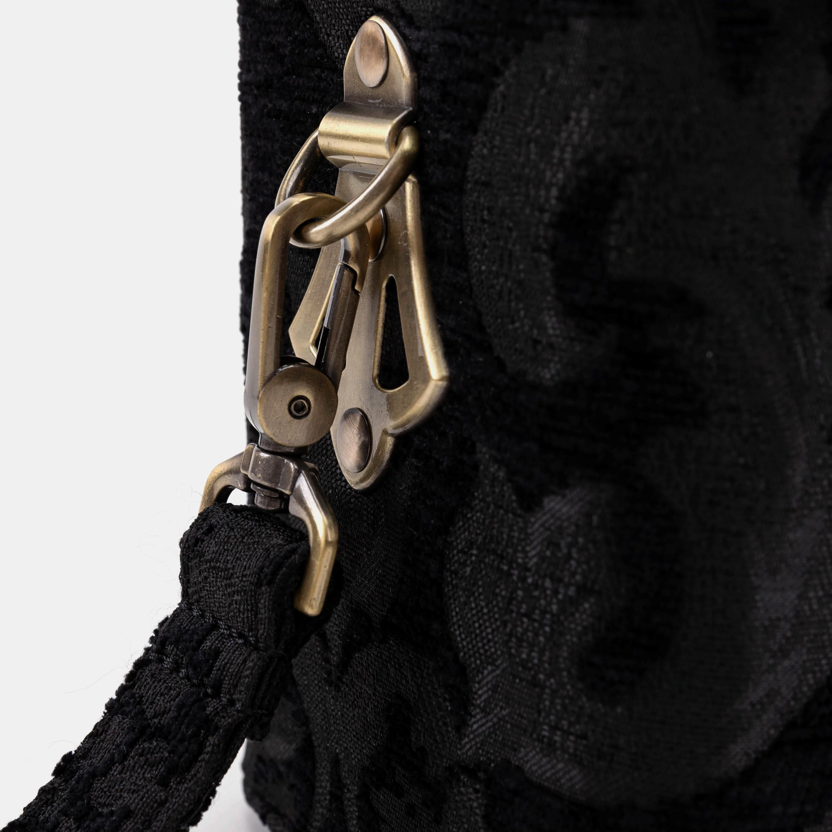 Victorian Blossom Black/Black Clara Medium Train Case Purse - Image 9