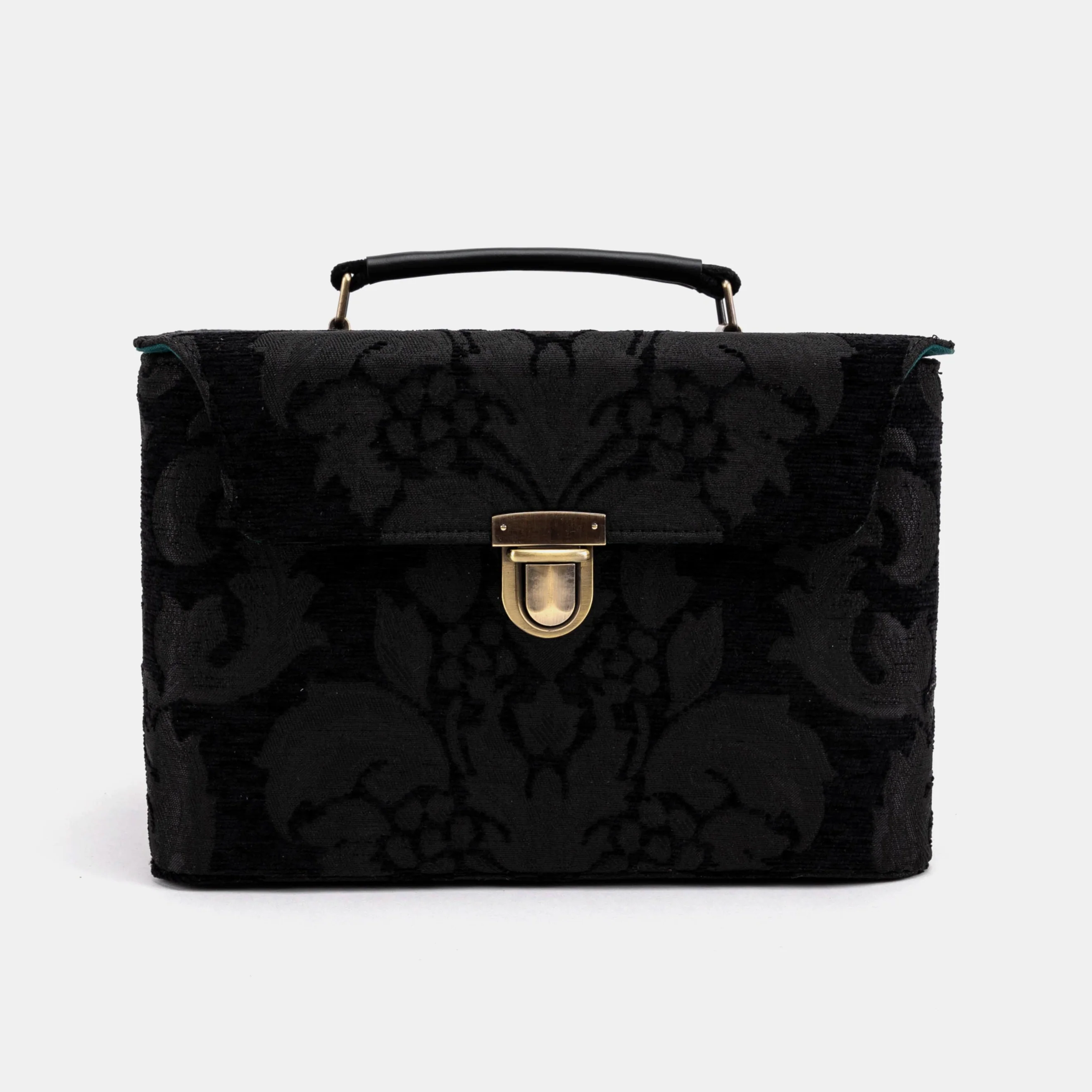 Victorian Blossom Black/Black Josephine Large Train Case