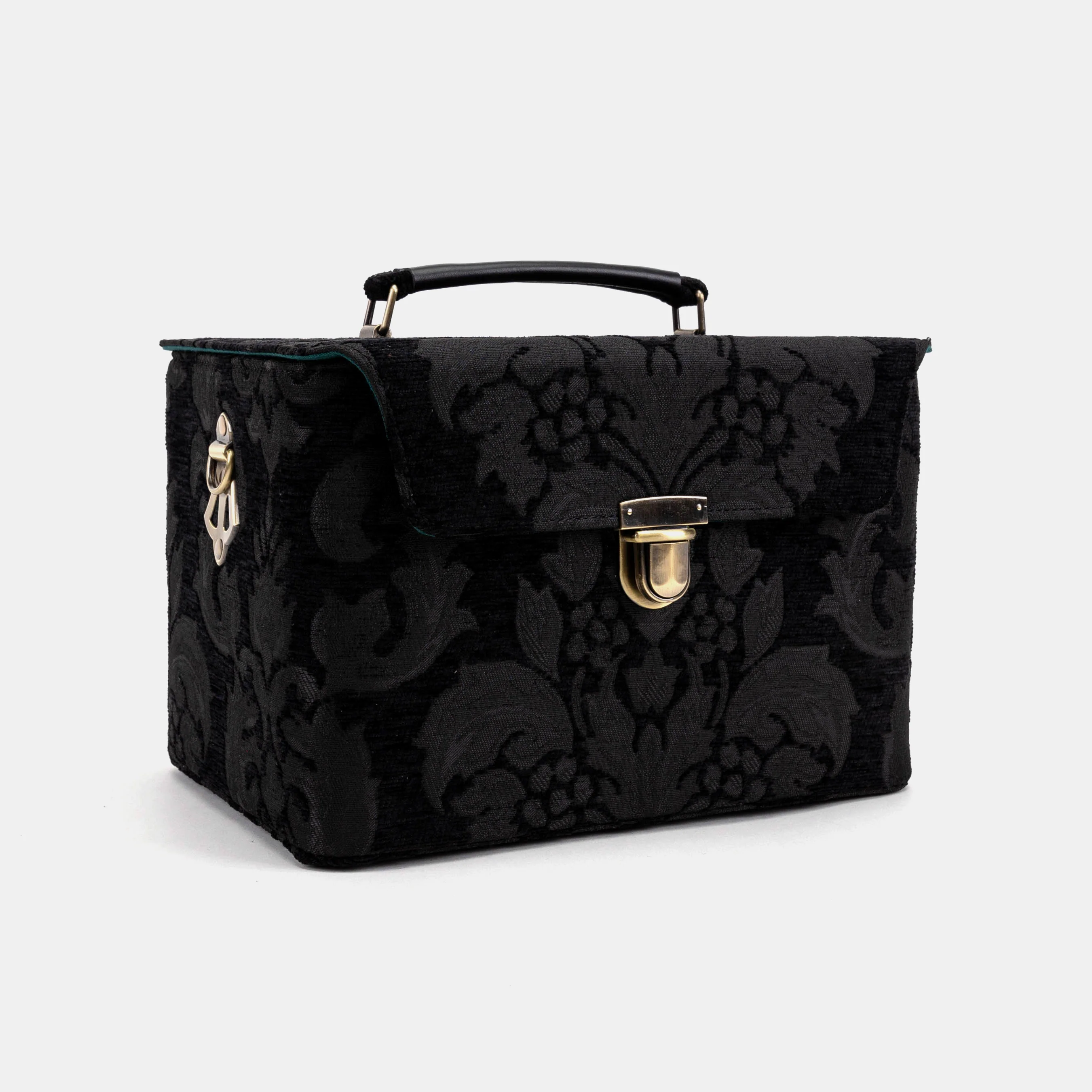 Victorian Blossom Black/Black Josephine Large Train Case - Image 3