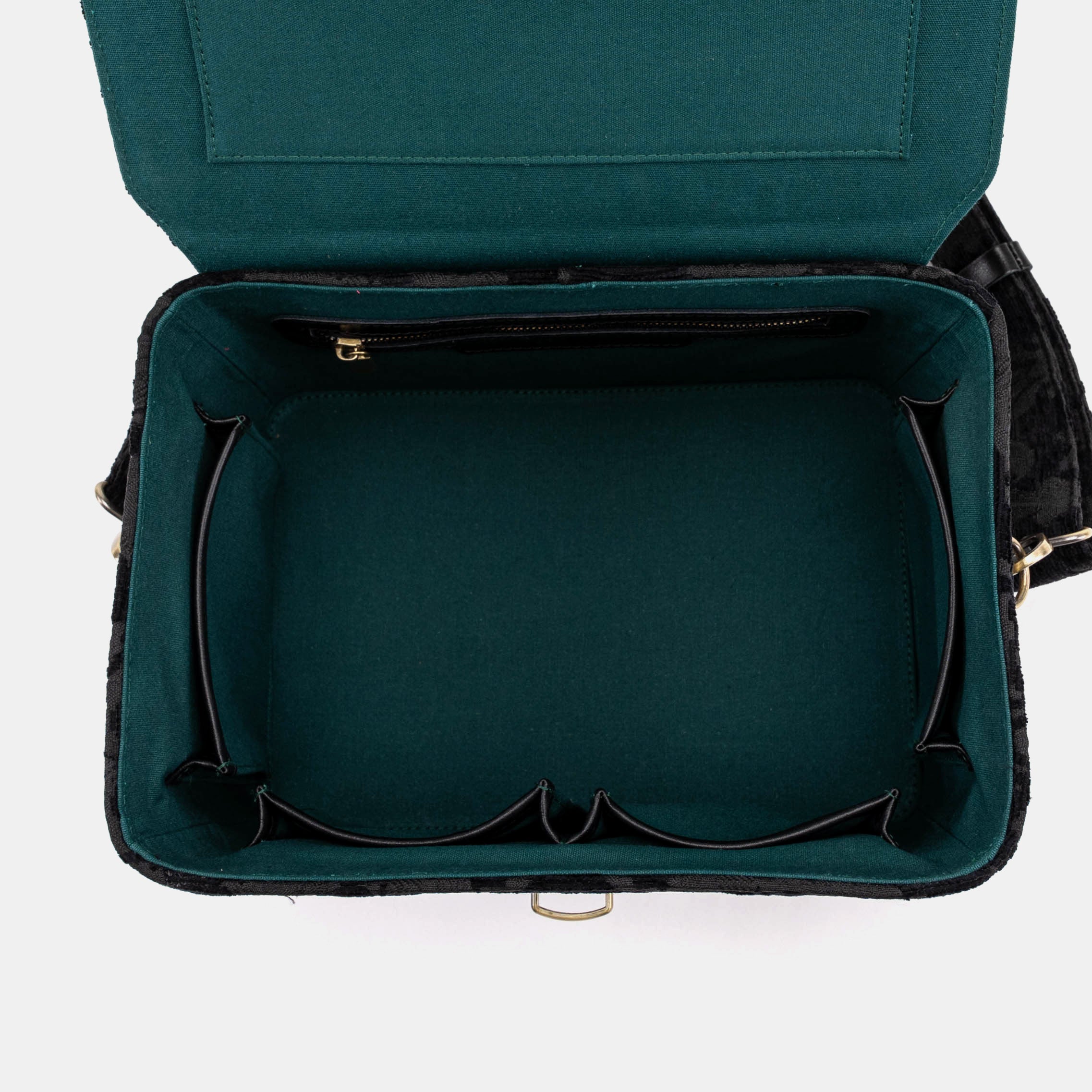 Victorian Blossom Black/Black Josephine Large Train Case - Image 5