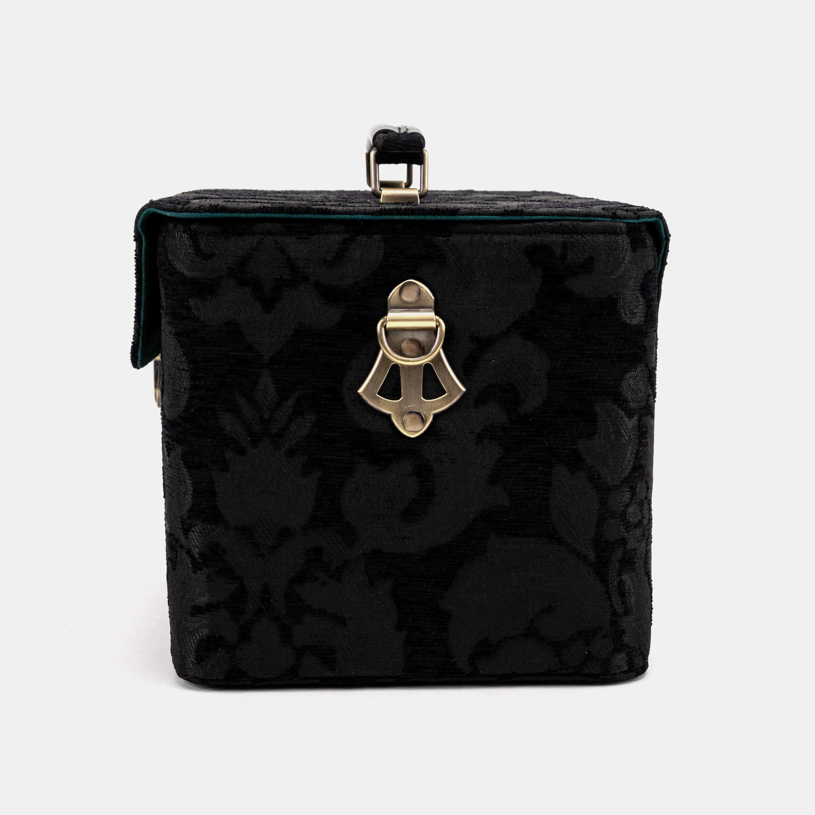 Victorian Blossom Black/Black Josephine Large Train Case - Image 6