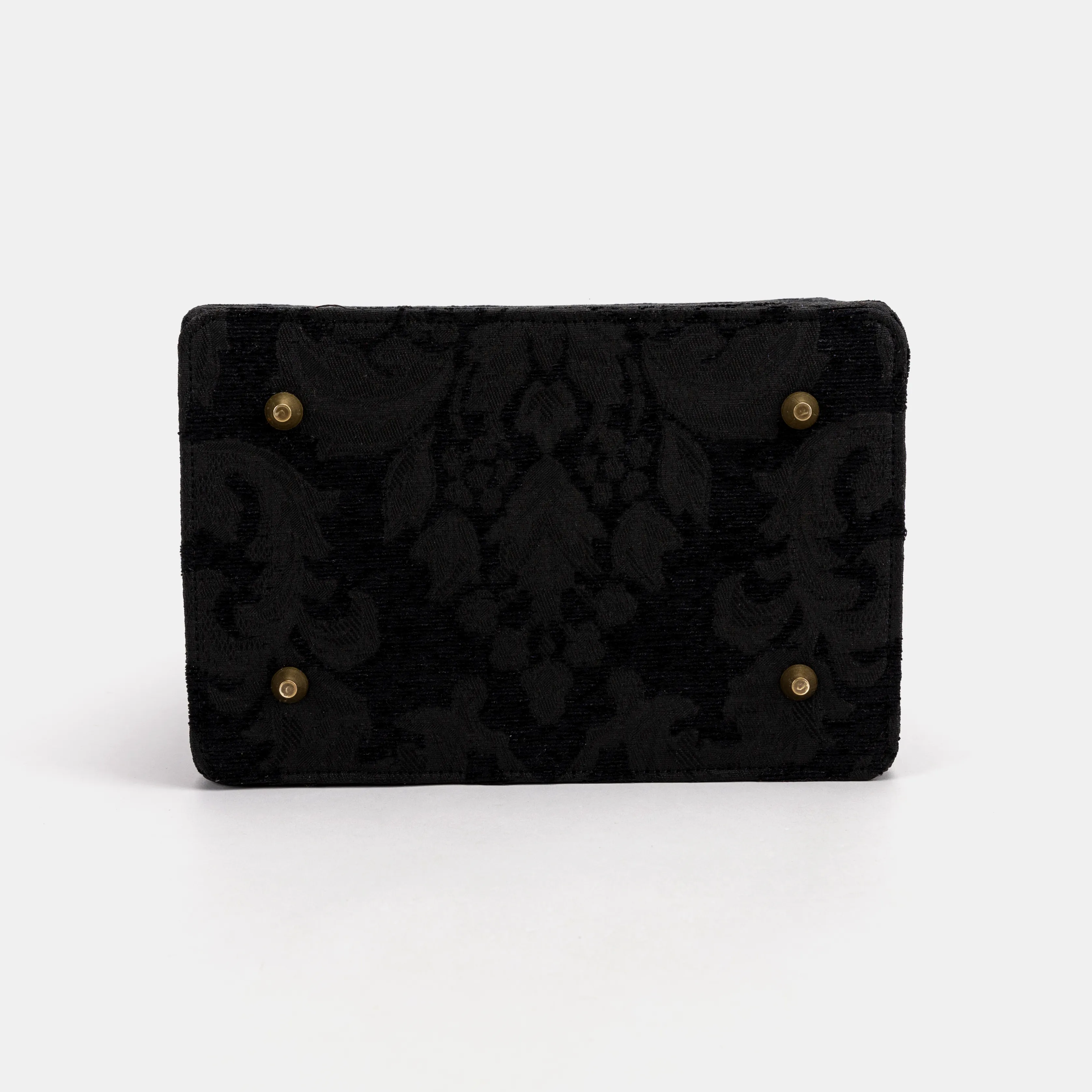 Victorian Blossom Black/Black Vivienne Carpet Purse Gladstone Bag - Image 10