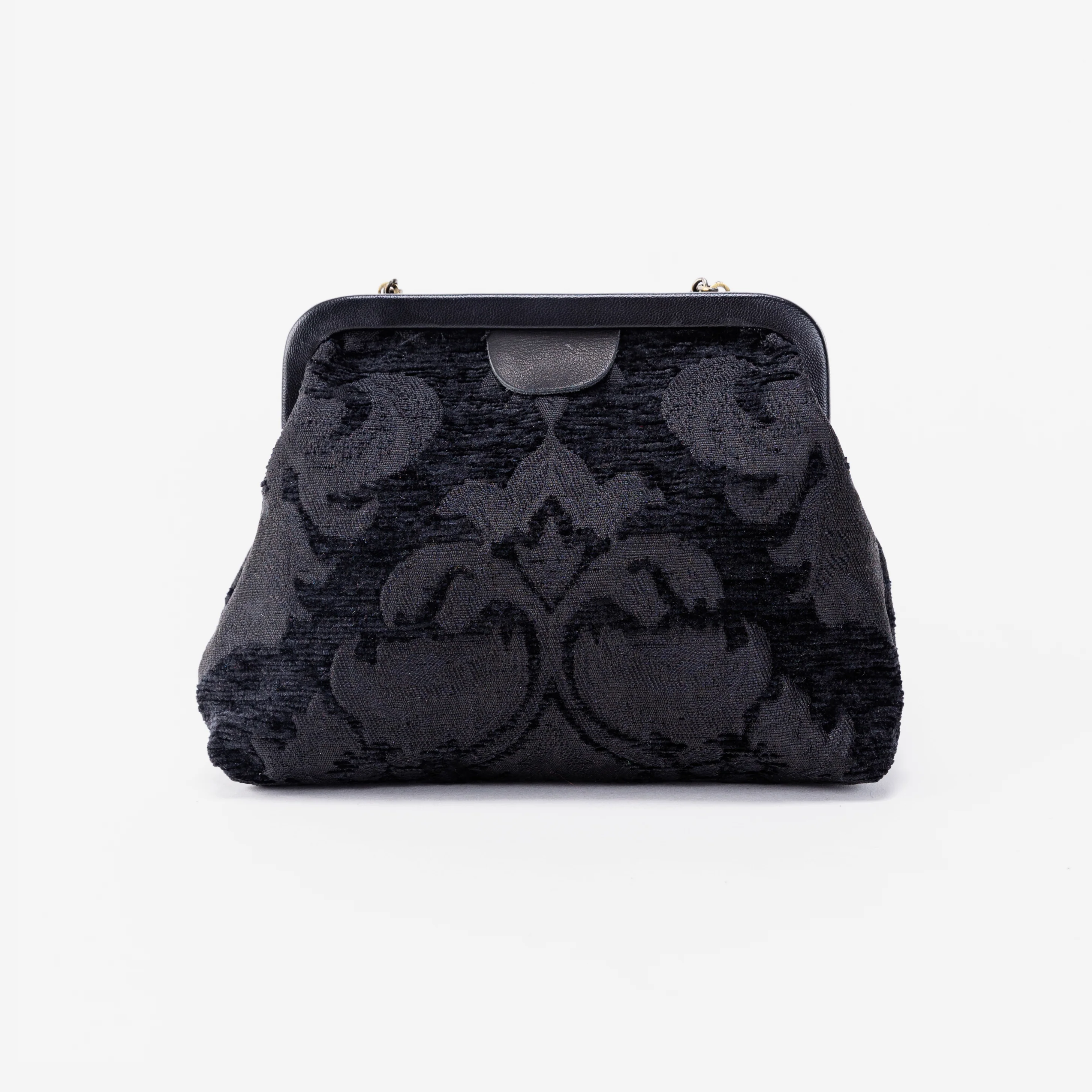 Victorian Blossom Black/Black Alma Clutch - Image 4