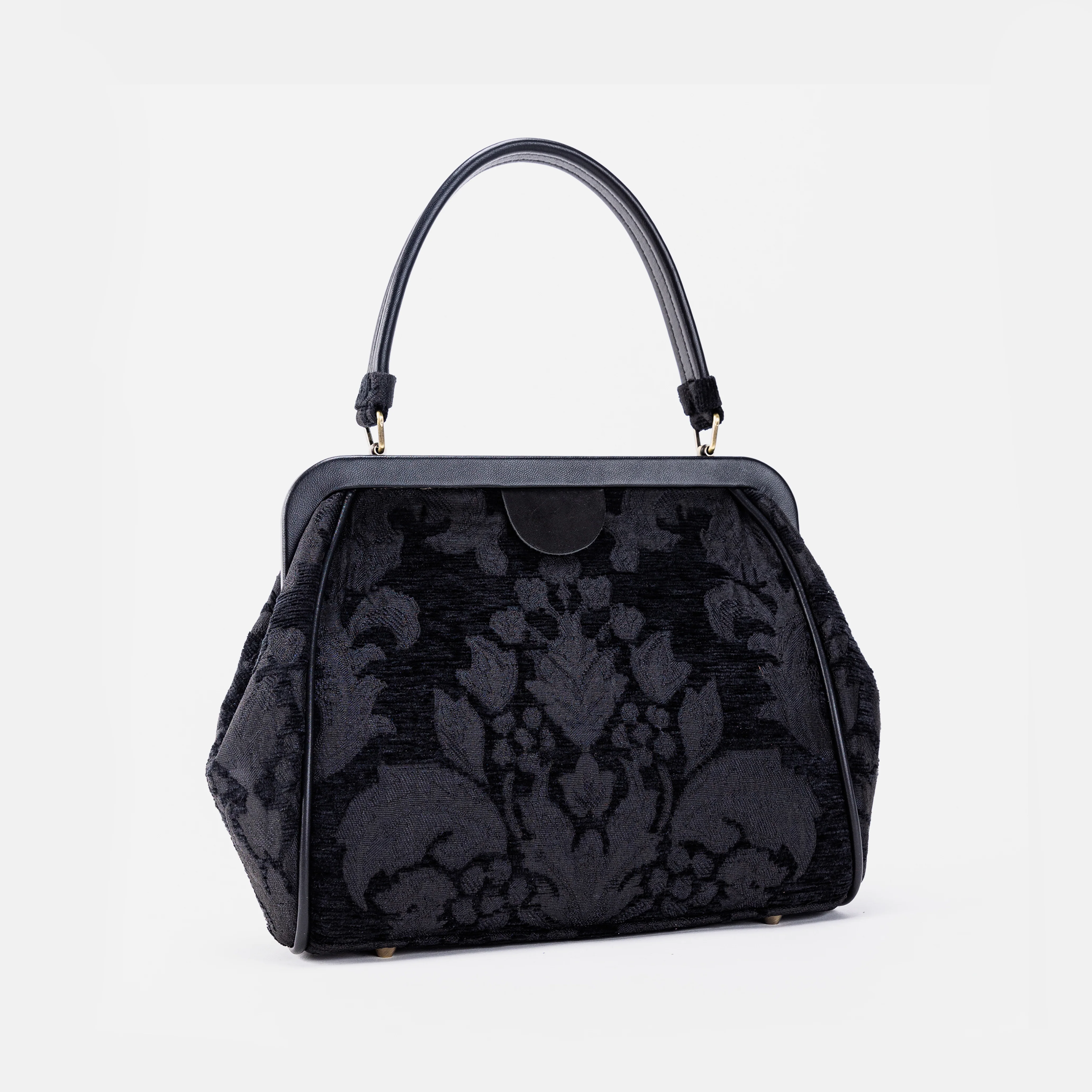 Victorian Blossom Black/Black Alma Satchel - Image 3