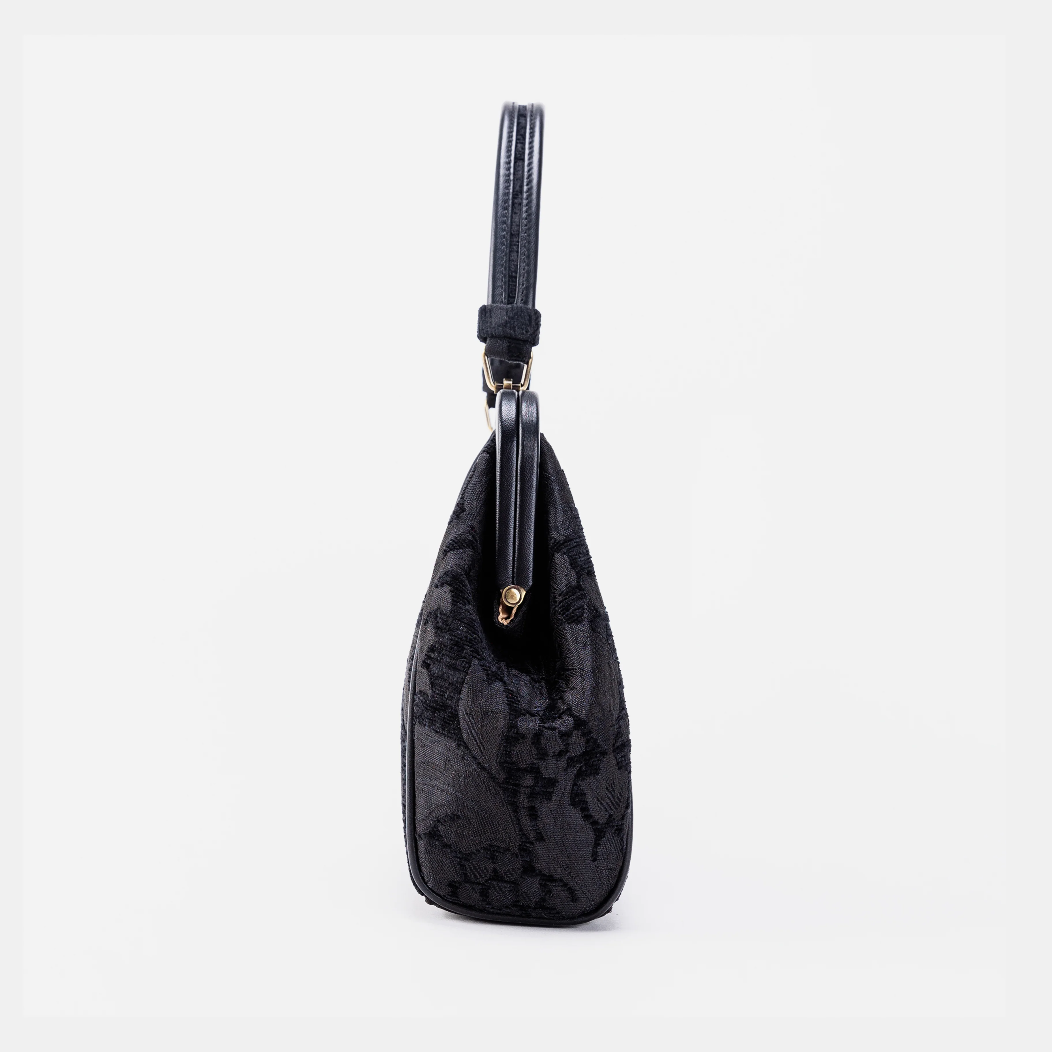 Victorian Blossom Black/Black Alma Satchel - Image 4