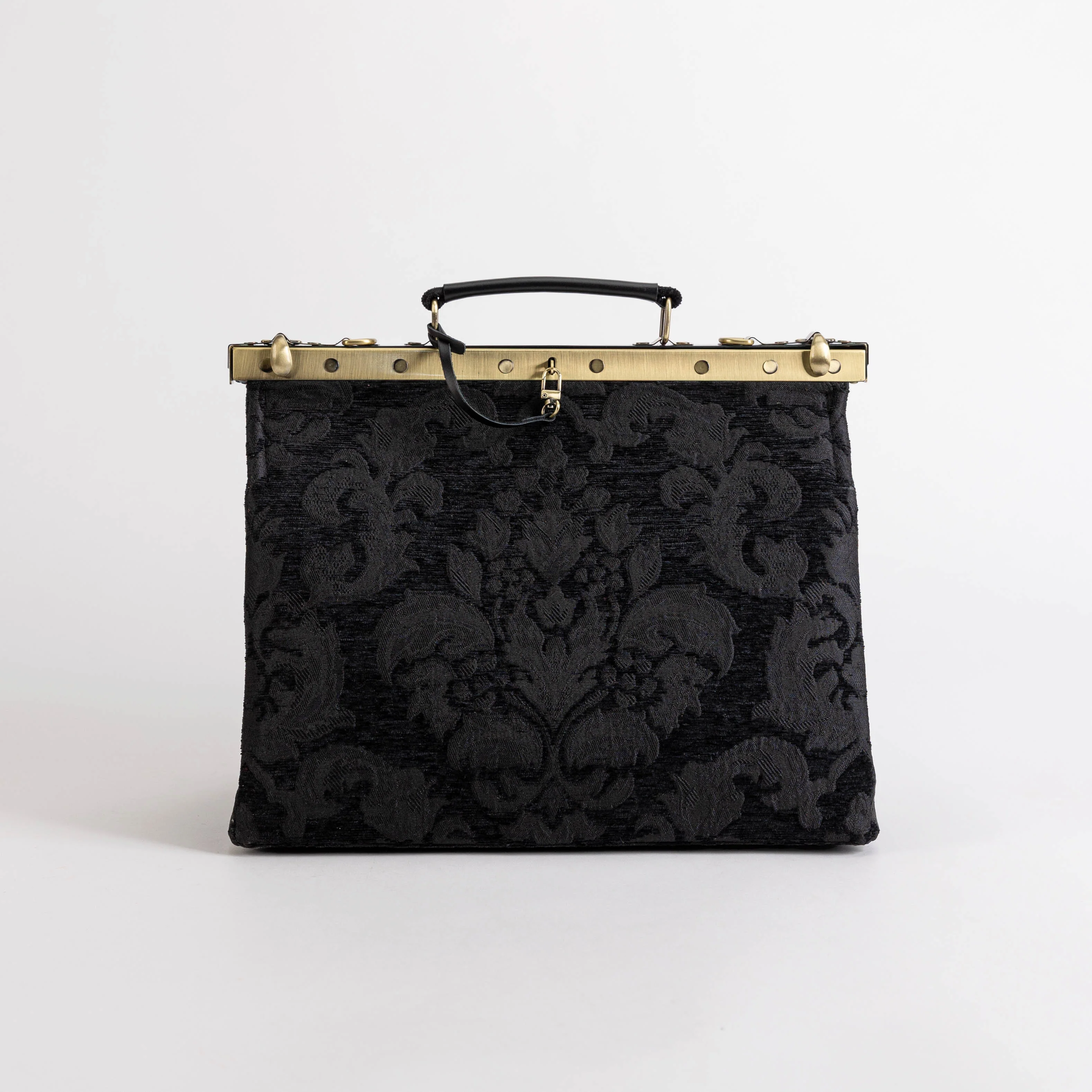 Victorian Blossom Black/Black Celine Carpet Gladstone Bag - Image 2