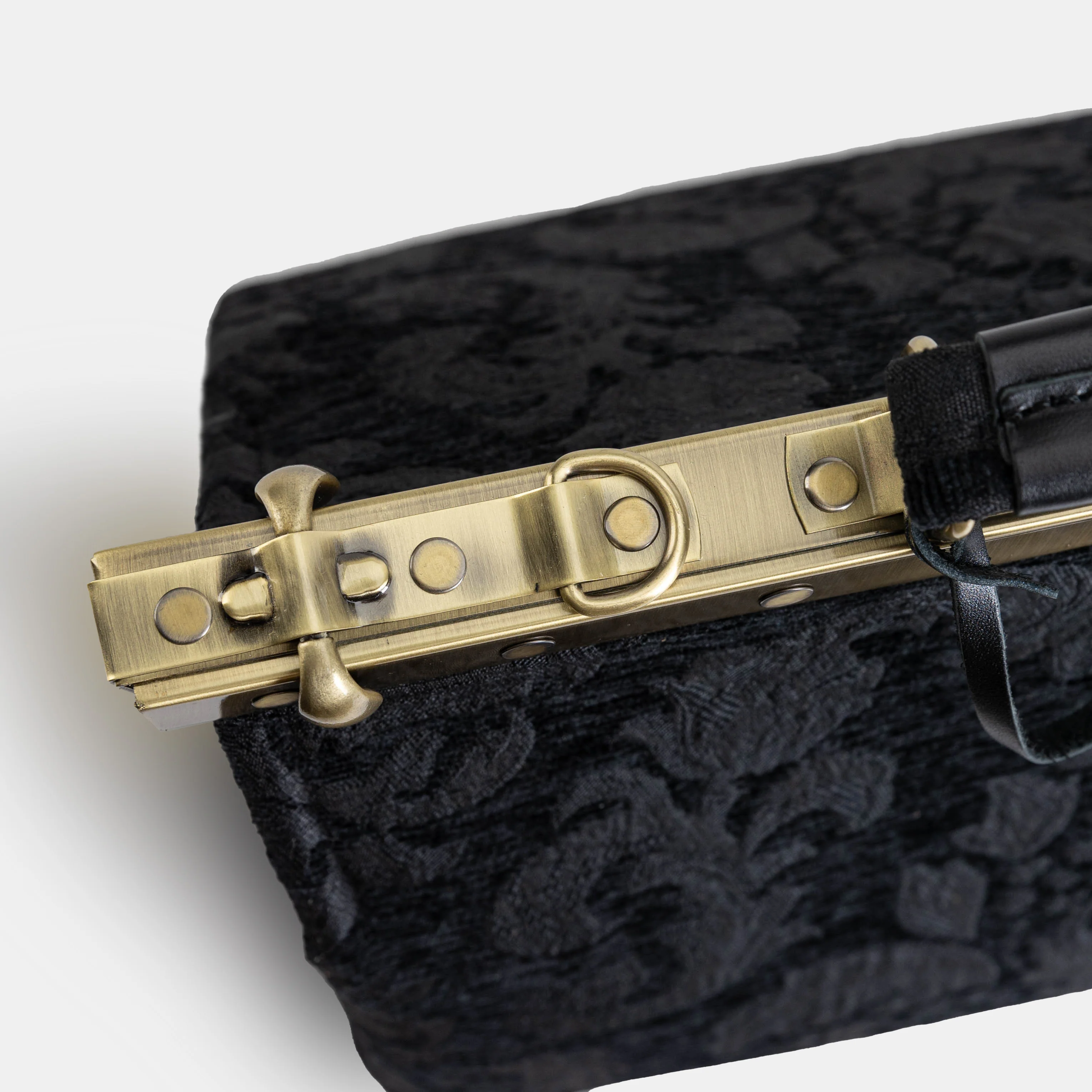 Victorian Blossom Black/Black Celine Carpet Gladstone Bag - Image 7