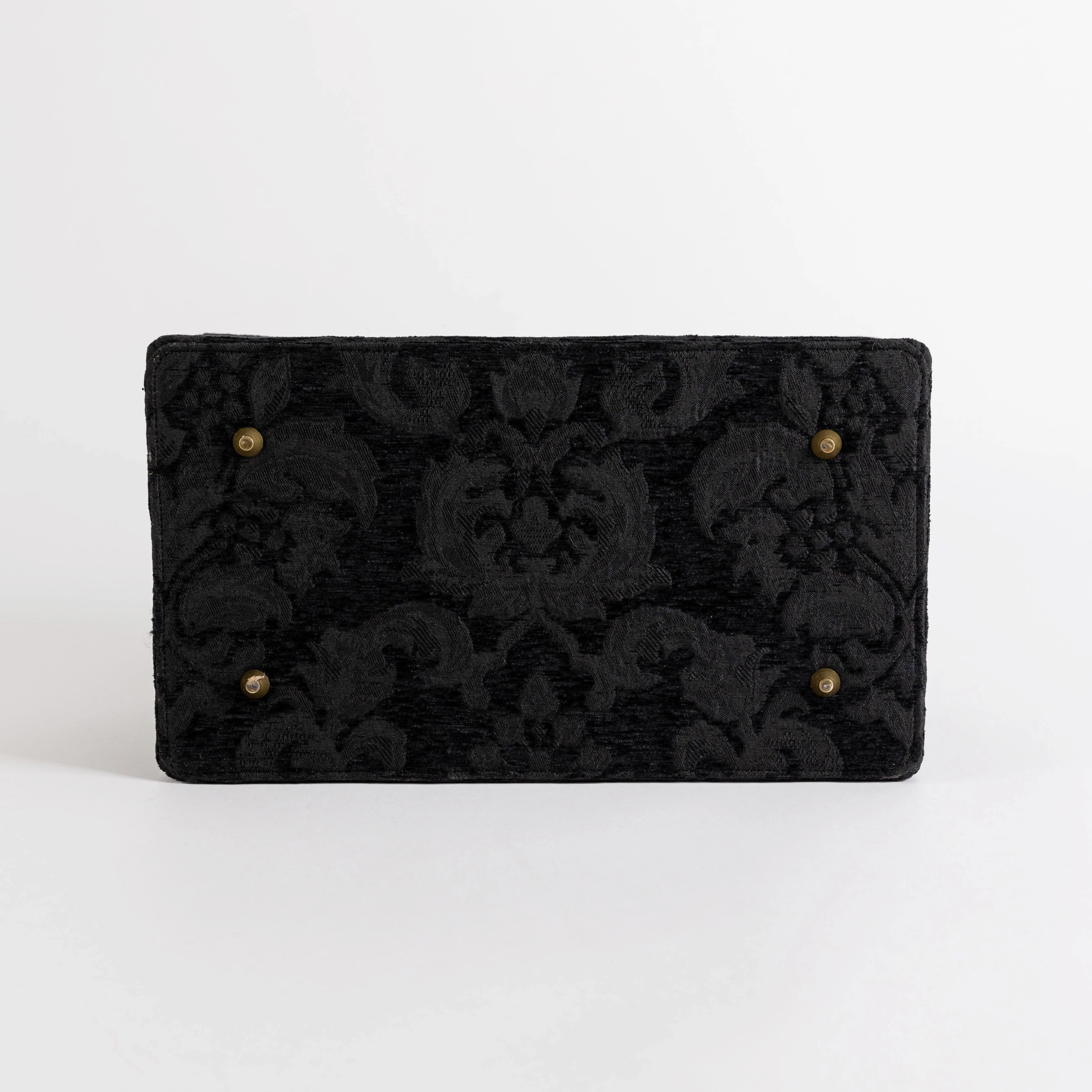 Victorian Blossom Black/Black Genevieve Carpet Gladstone Bag - Image 11