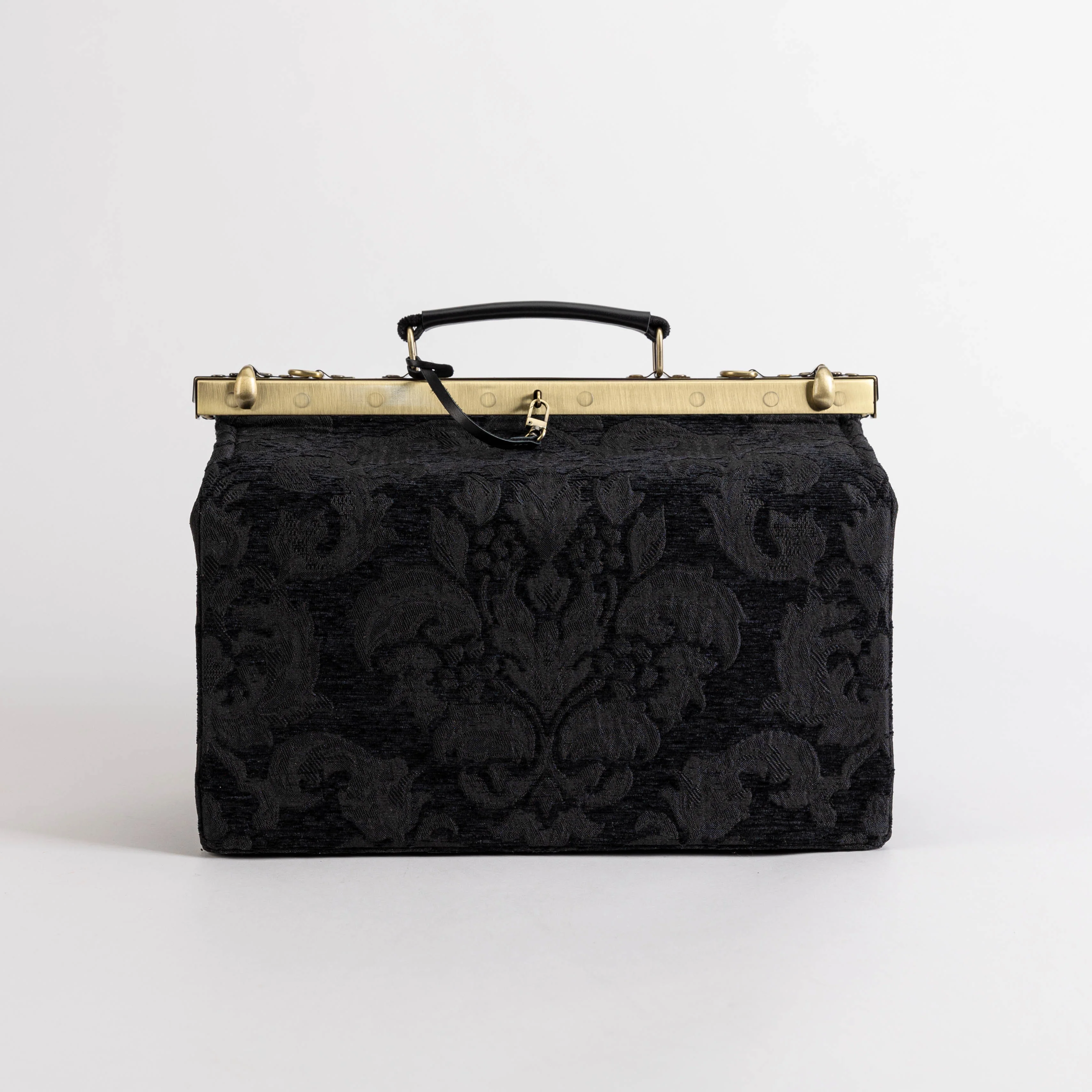 Victorian Blossom Black/Black Genevieve Carpet Gladstone Bag - Image 2