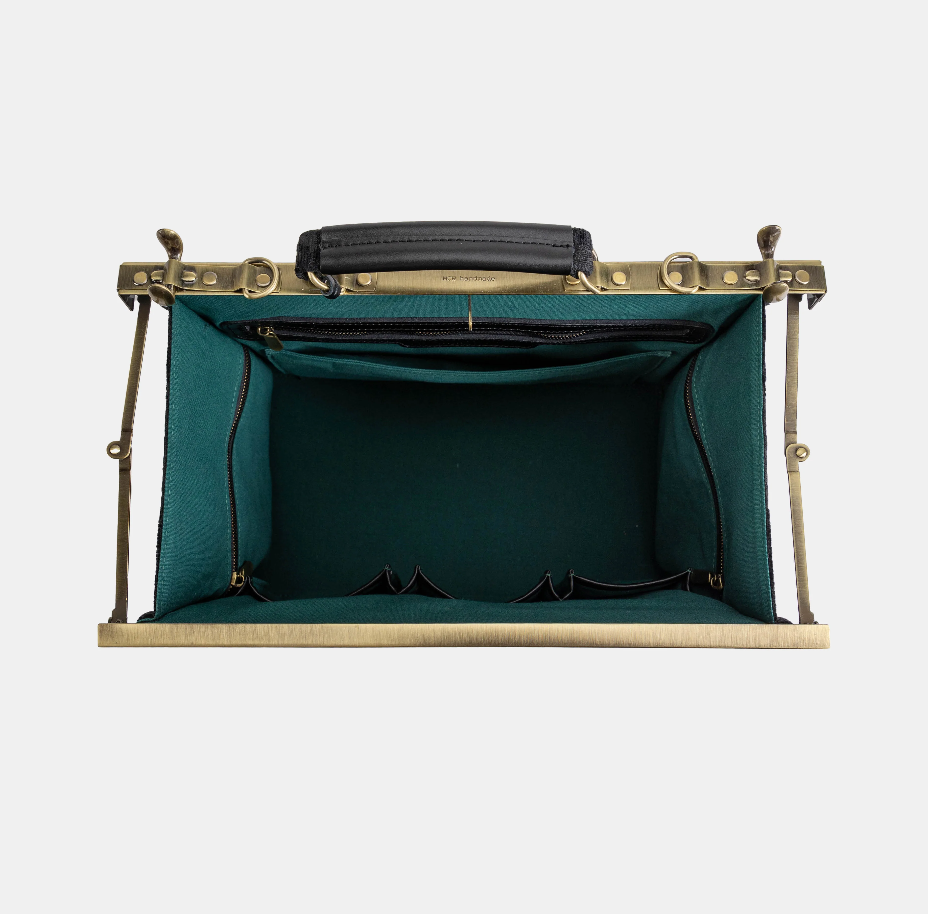 Victorian Blossom Black/Black Genevieve Carpet Gladstone Bag - Image 8