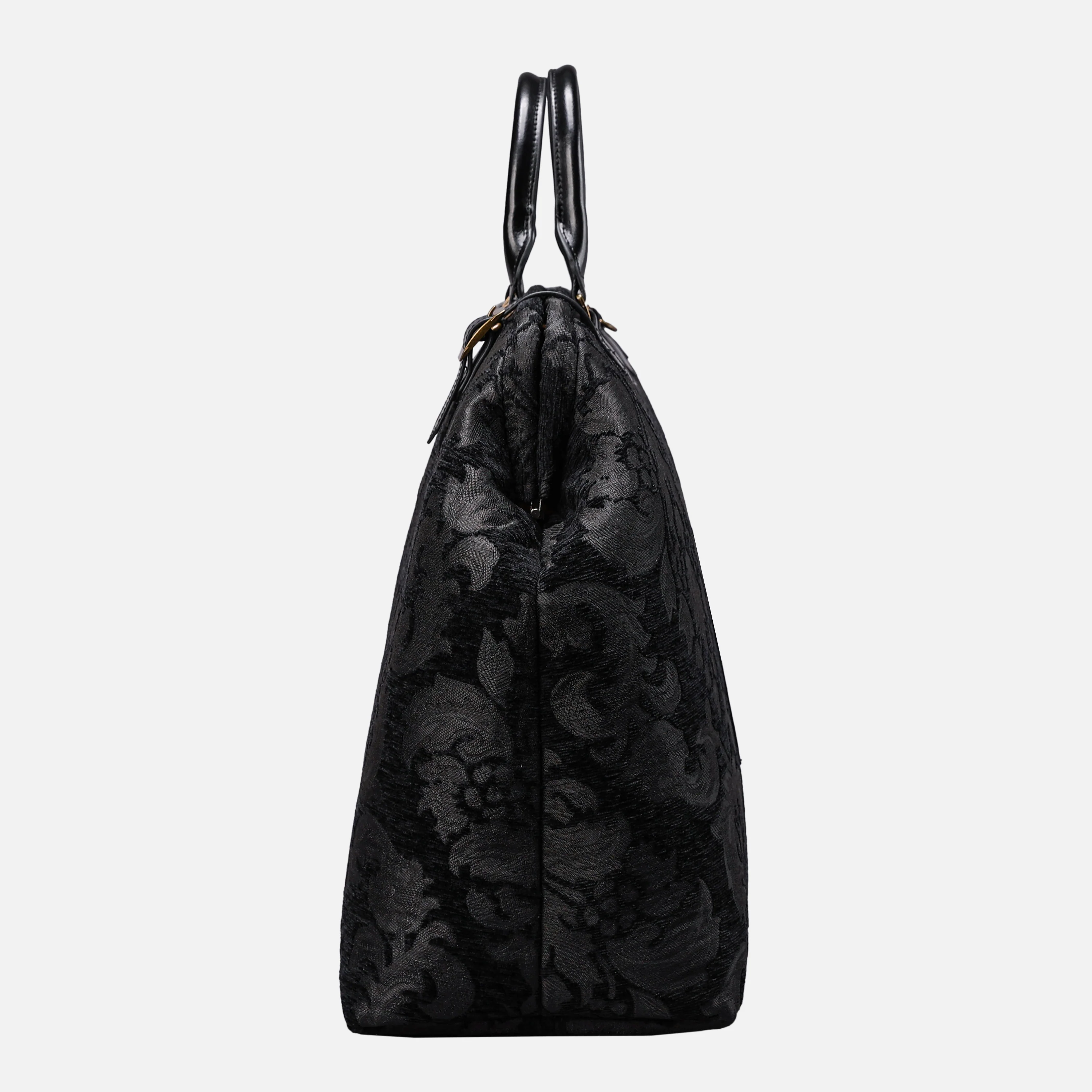 Victorian Blossom Black/Black Men's Carpetbag - Image 4