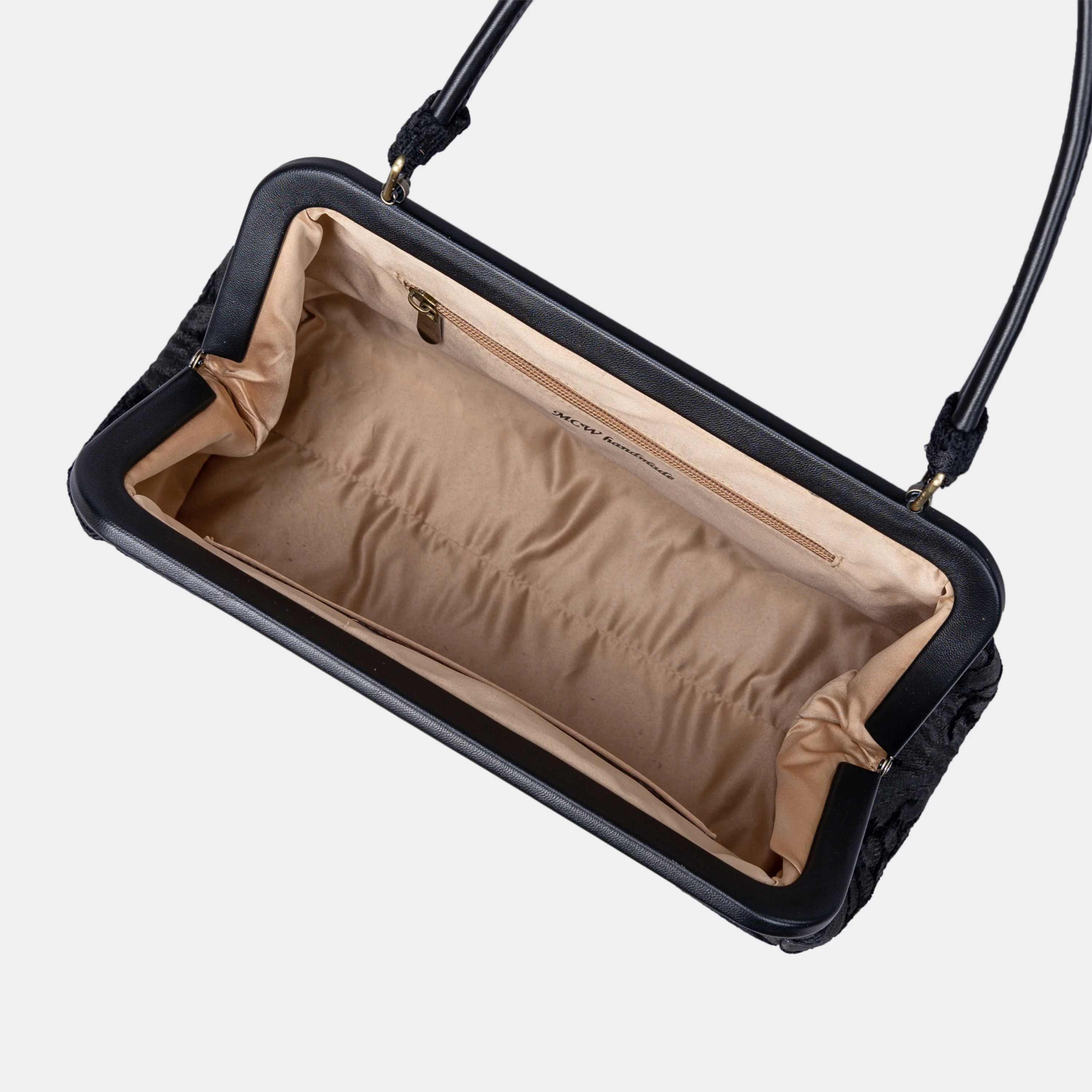 Victorian Blossom Black/Black Shoulder Bag - Image 7