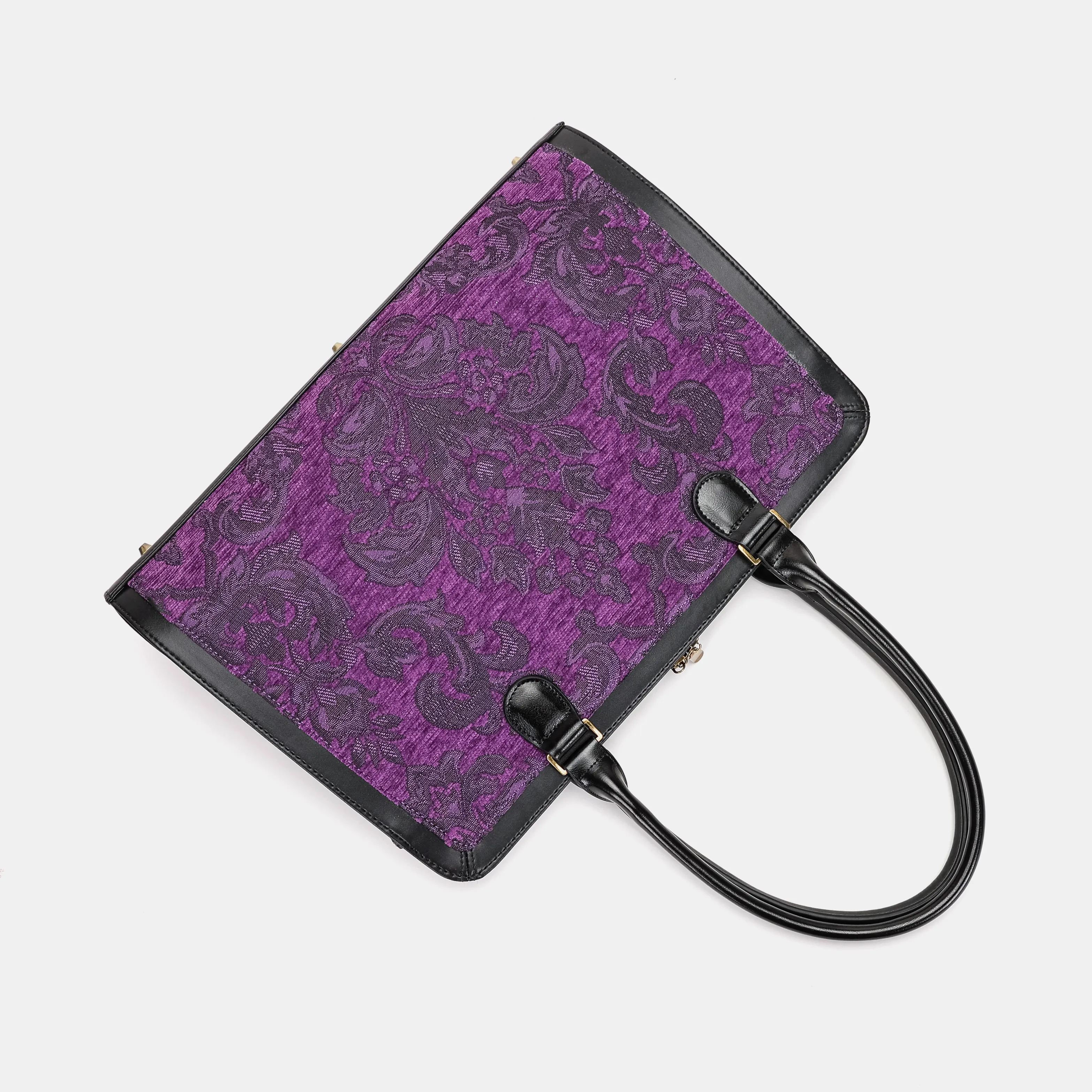 Victorian Blossom Purple Business Tote - Image 8