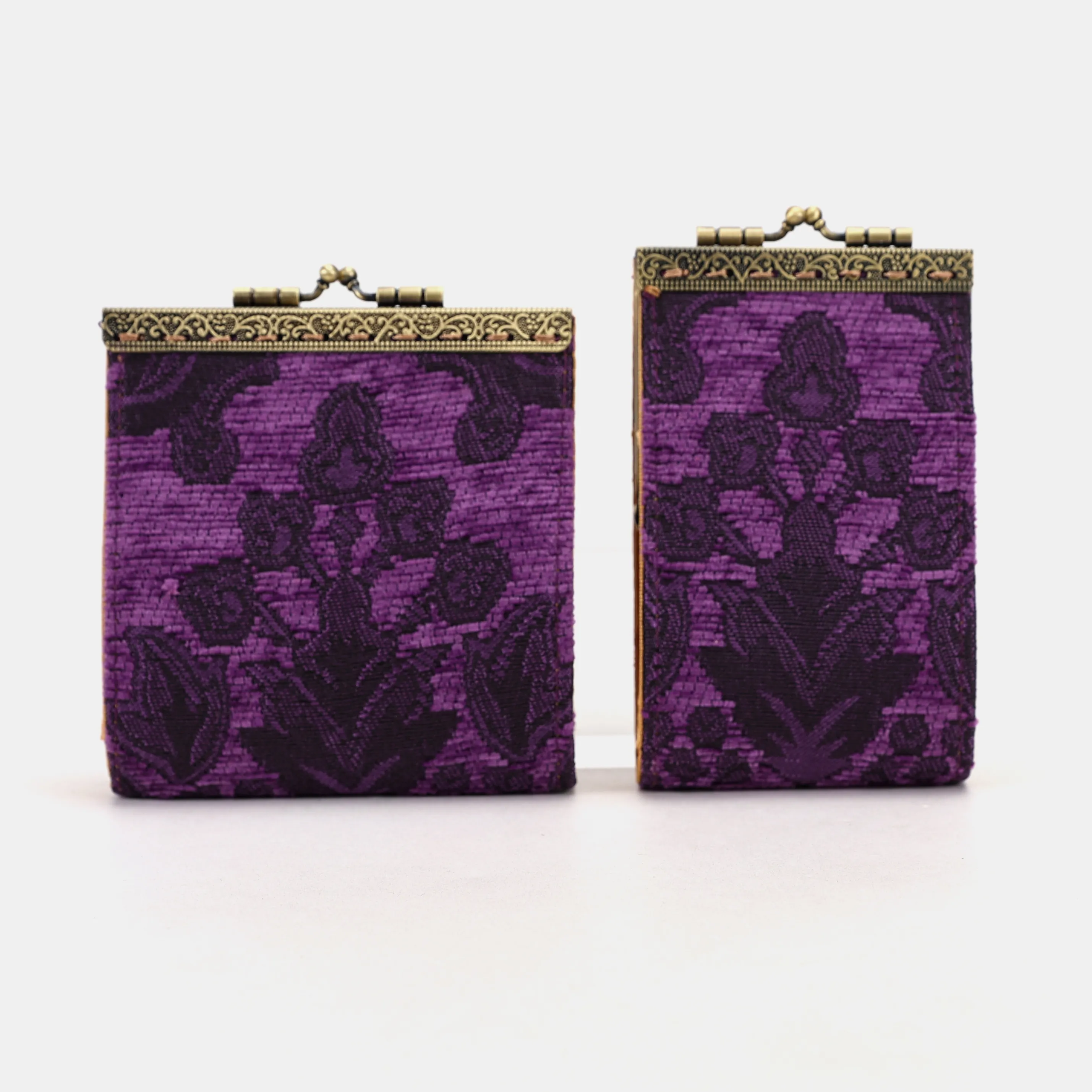 Victorian Blossom Purple Card Wallet
