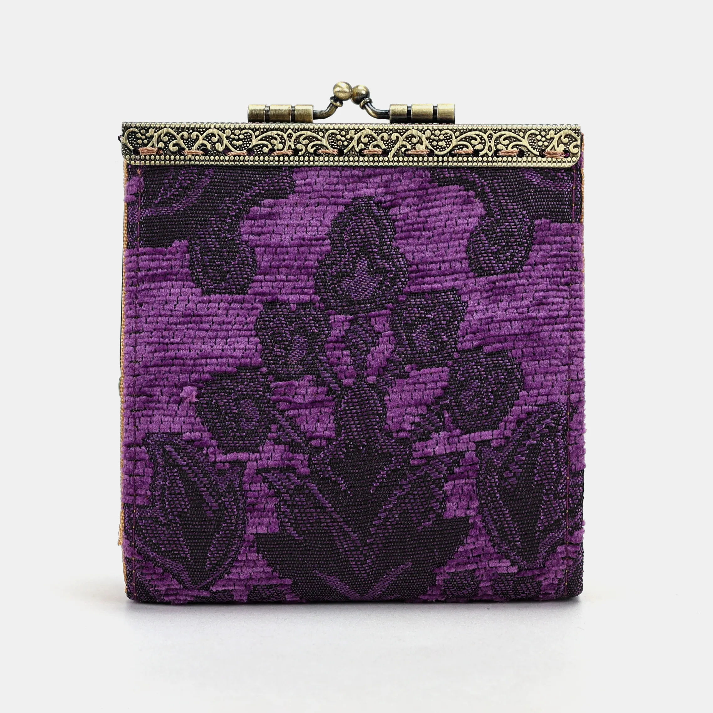 Victorian Blossom Purple Card Wallet - Image 3