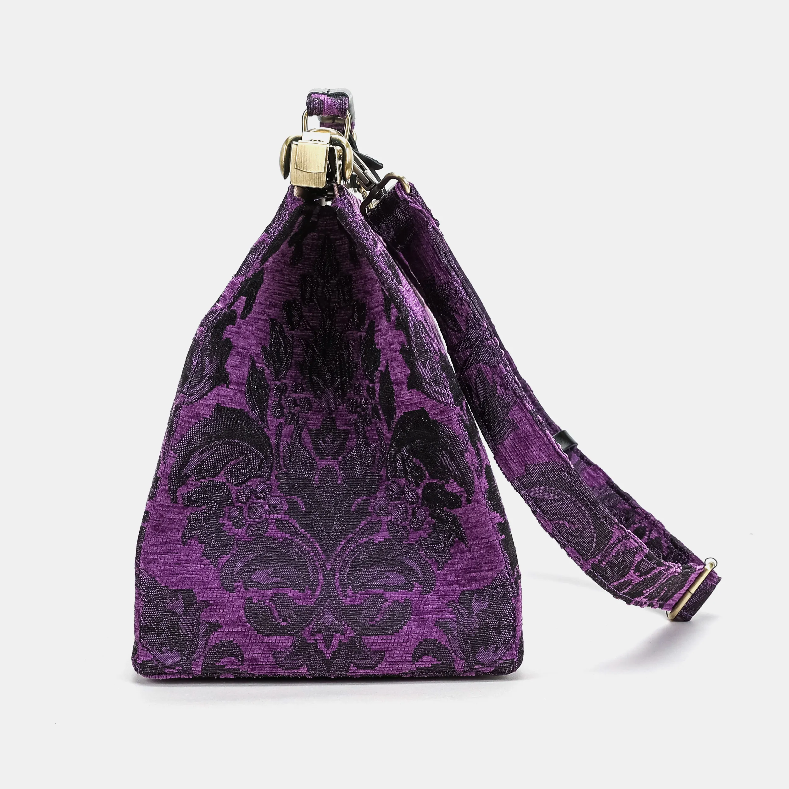 Victorian Blossom Purple Celine Carpet Gladstone Bag - Image 11