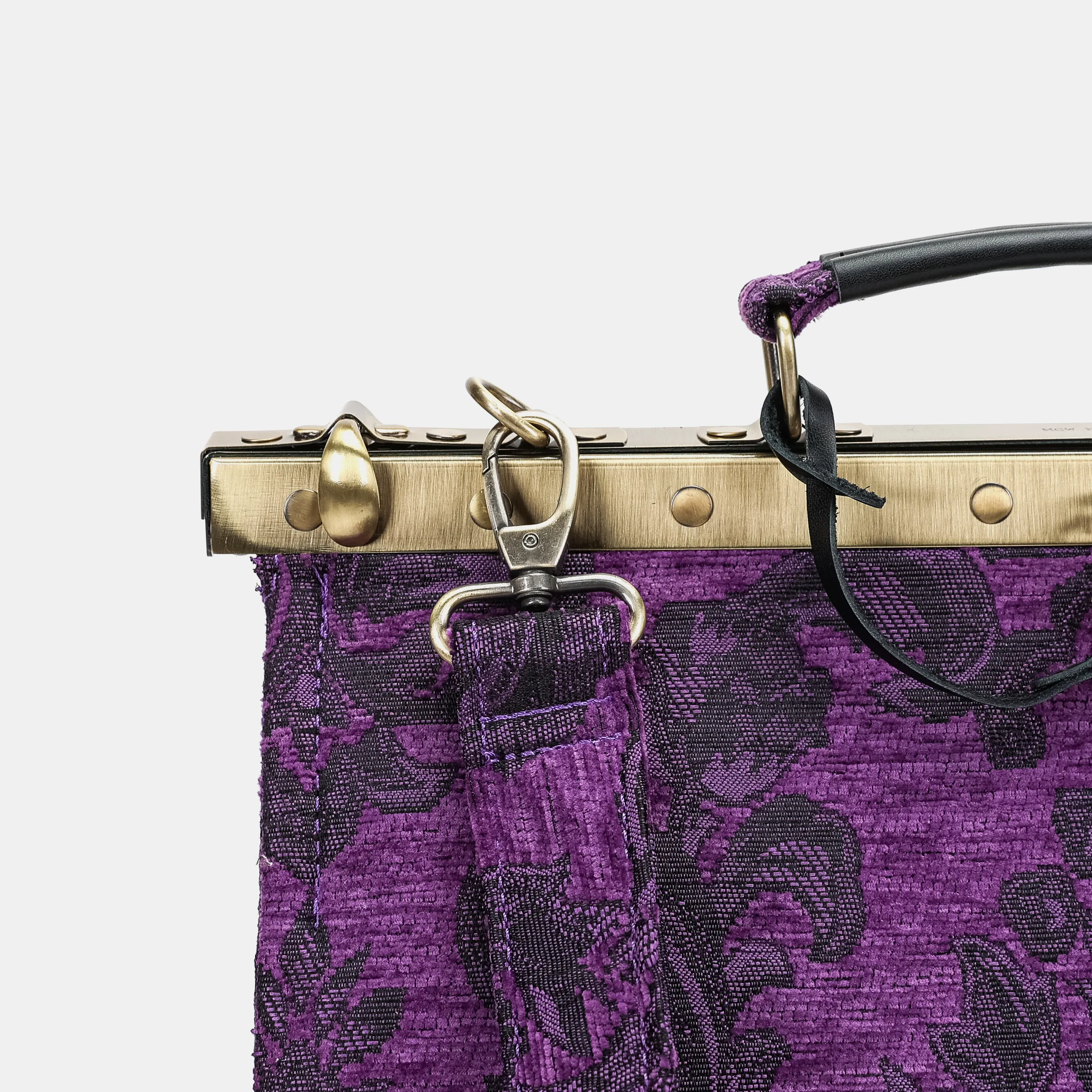 Victorian Blossom Purple Celine Carpet Gladstone Bag - Image 12