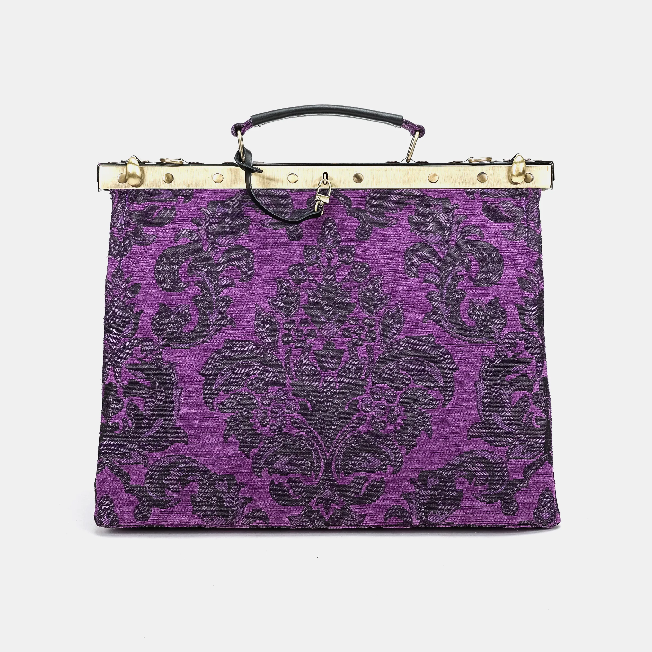 Victorian Blossom Purple Celine Carpet Gladstone Bag - Image 3
