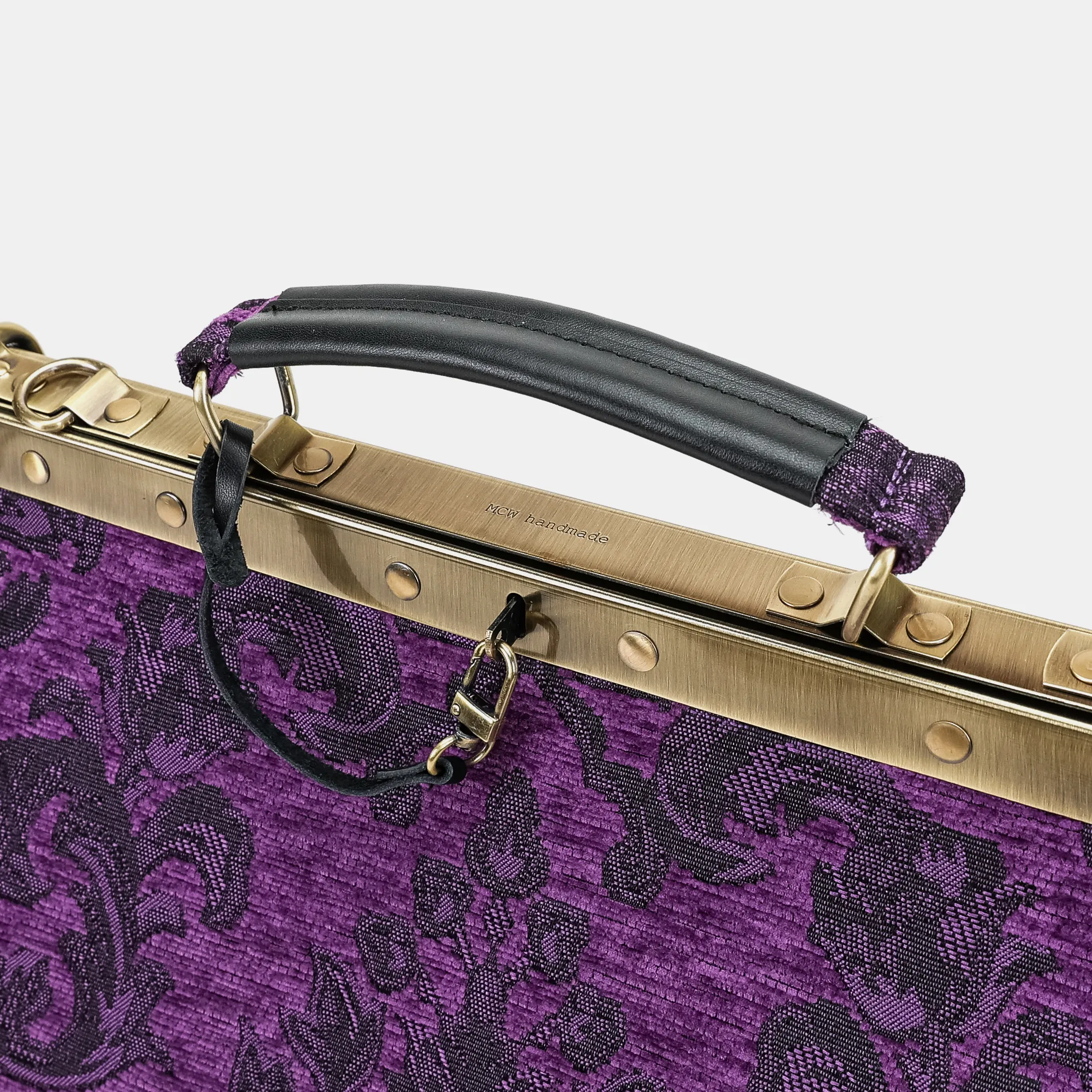 Victorian Blossom Purple Celine Carpet Gladstone Bag - Image 5