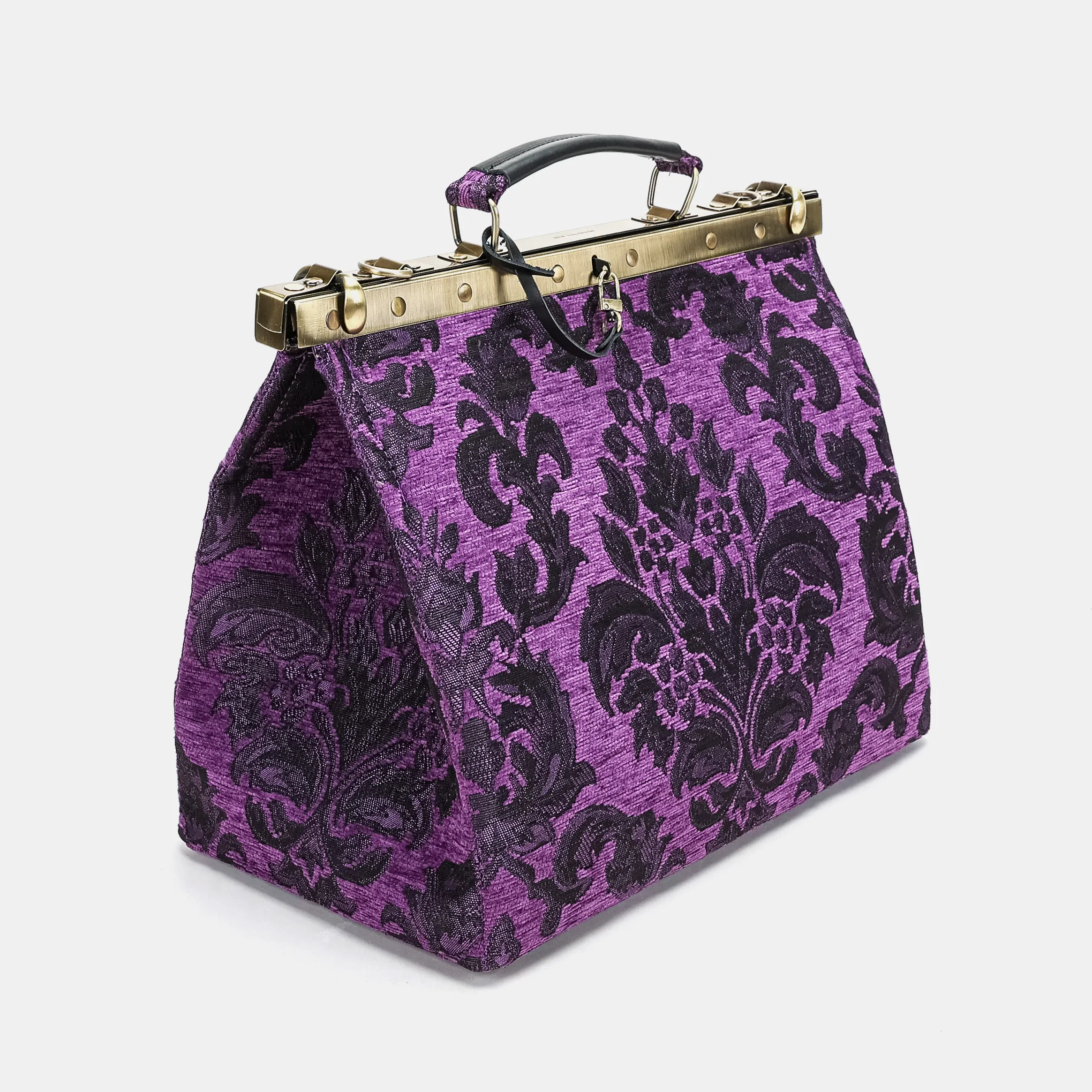 Victorian Blossom Purple Celine Carpet Gladstone Bag - Image 6