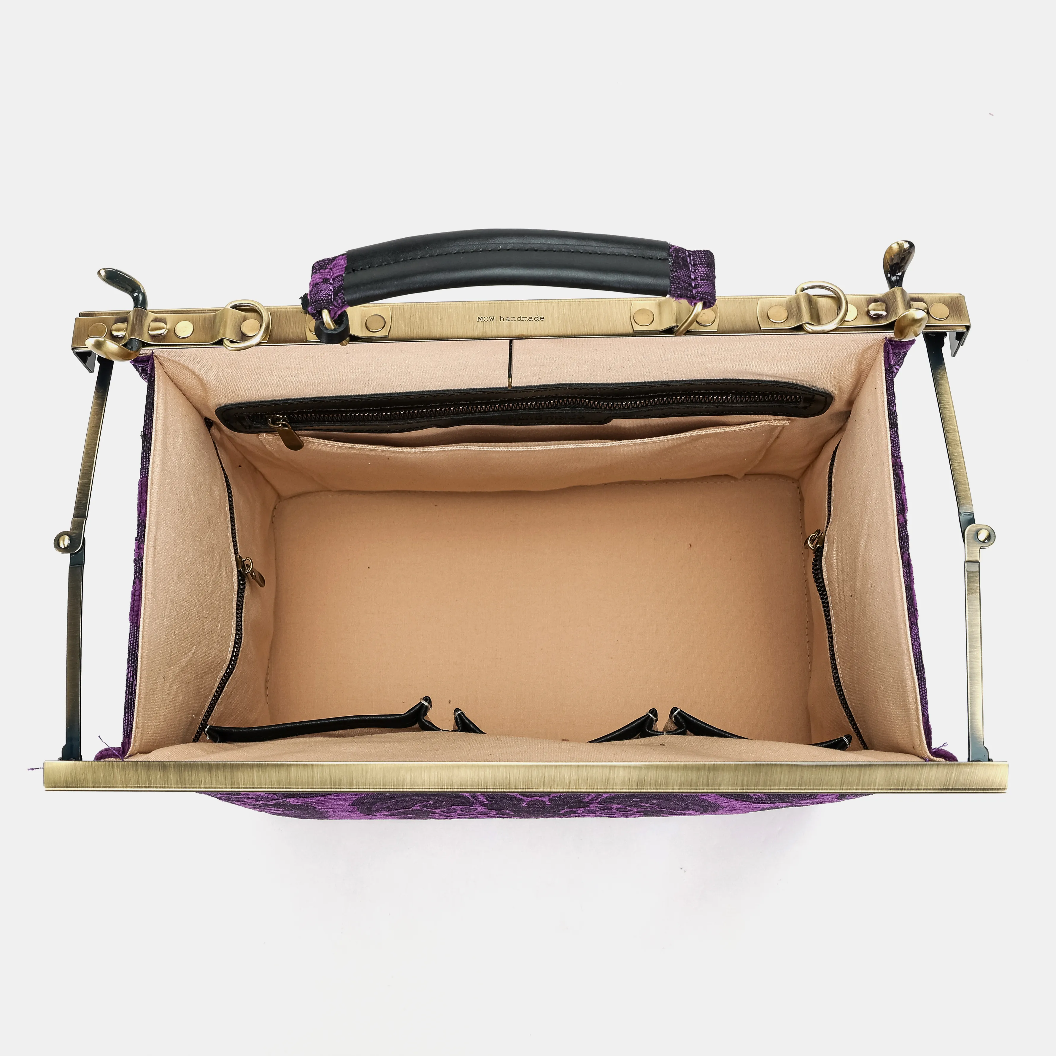 Victorian Blossom Purple Celine Carpet Gladstone Bag - Image 8