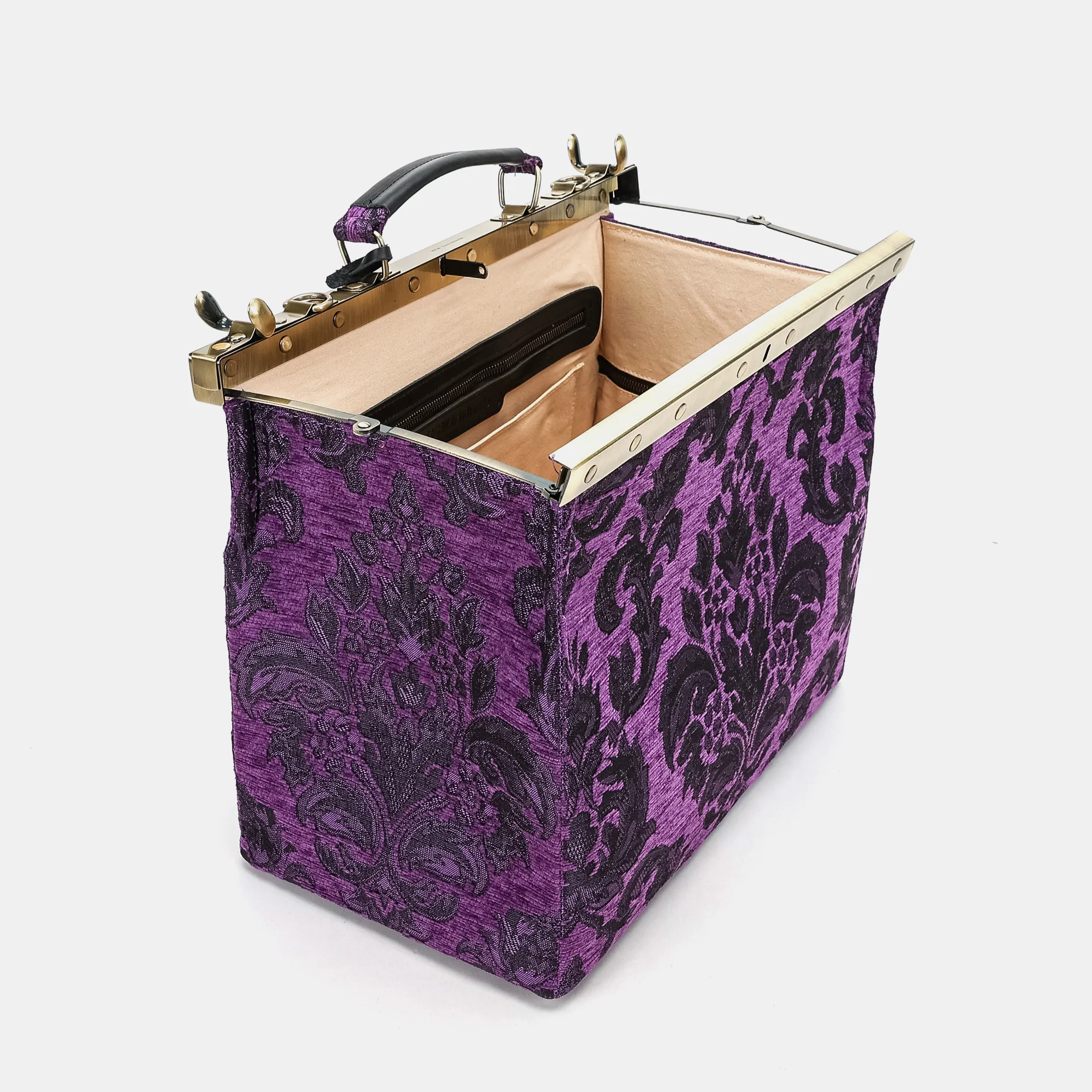 Victorian Blossom Purple Celine Carpet Gladstone Bag - Image 9