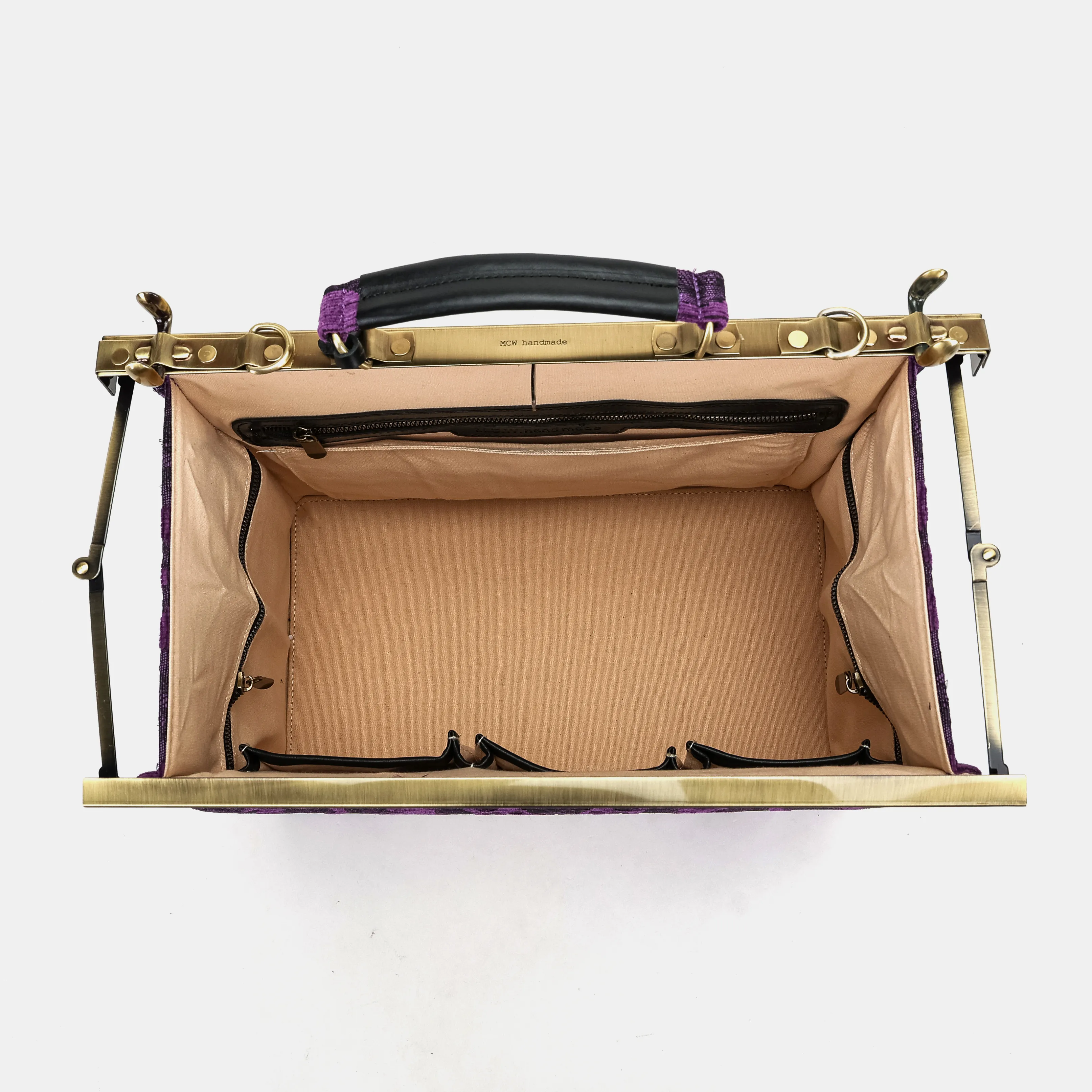Victorian Blossom Purple Genevieve Carpet Gladstone Bag - Image 10