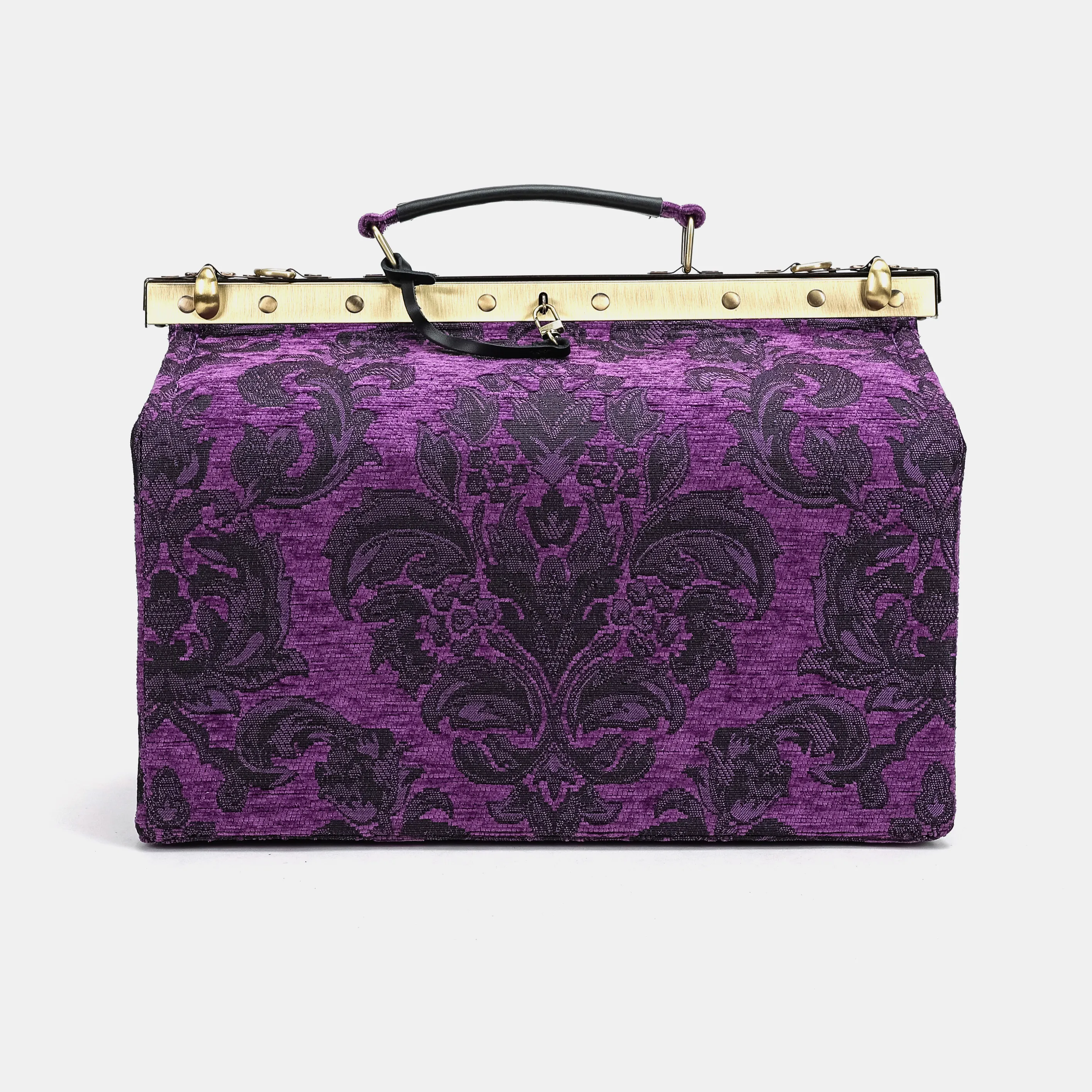 Victorian Blossom Purple Genevieve Carpet Gladstone Bag - Image 3