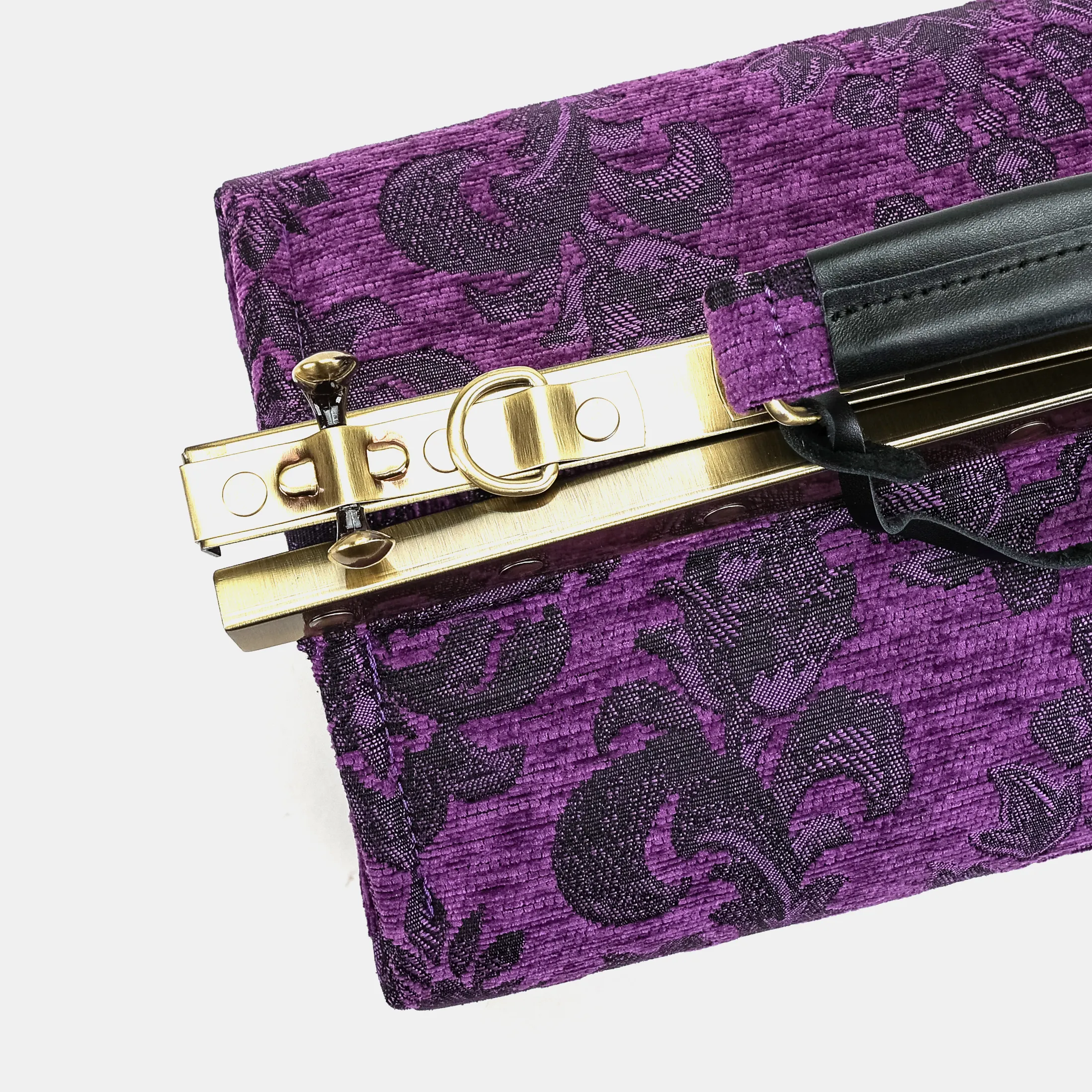 Victorian Blossom Purple Genevieve Carpet Gladstone Bag - Image 8