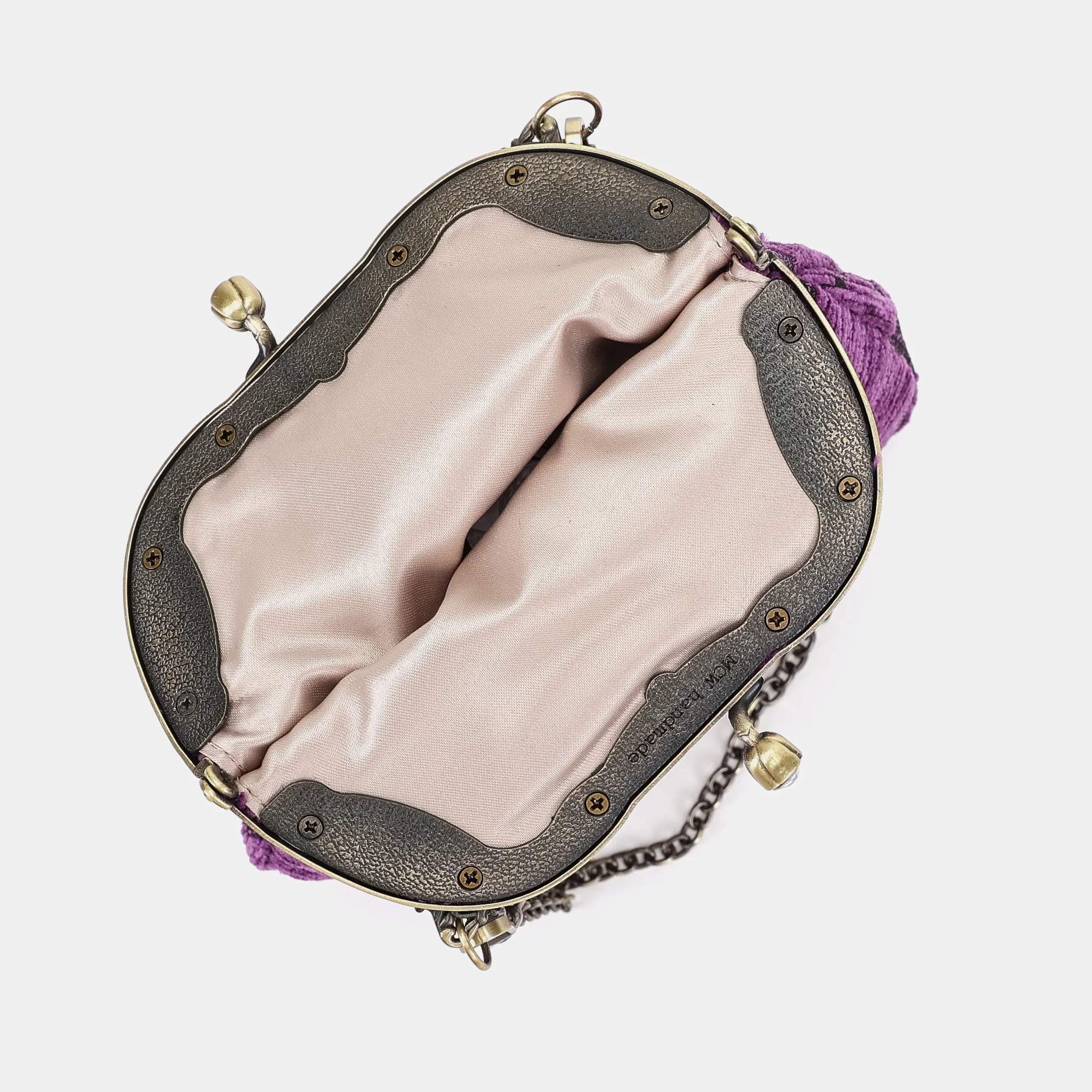 Victorian Blossom Purple Chatelaine Purse Medium - Image 5